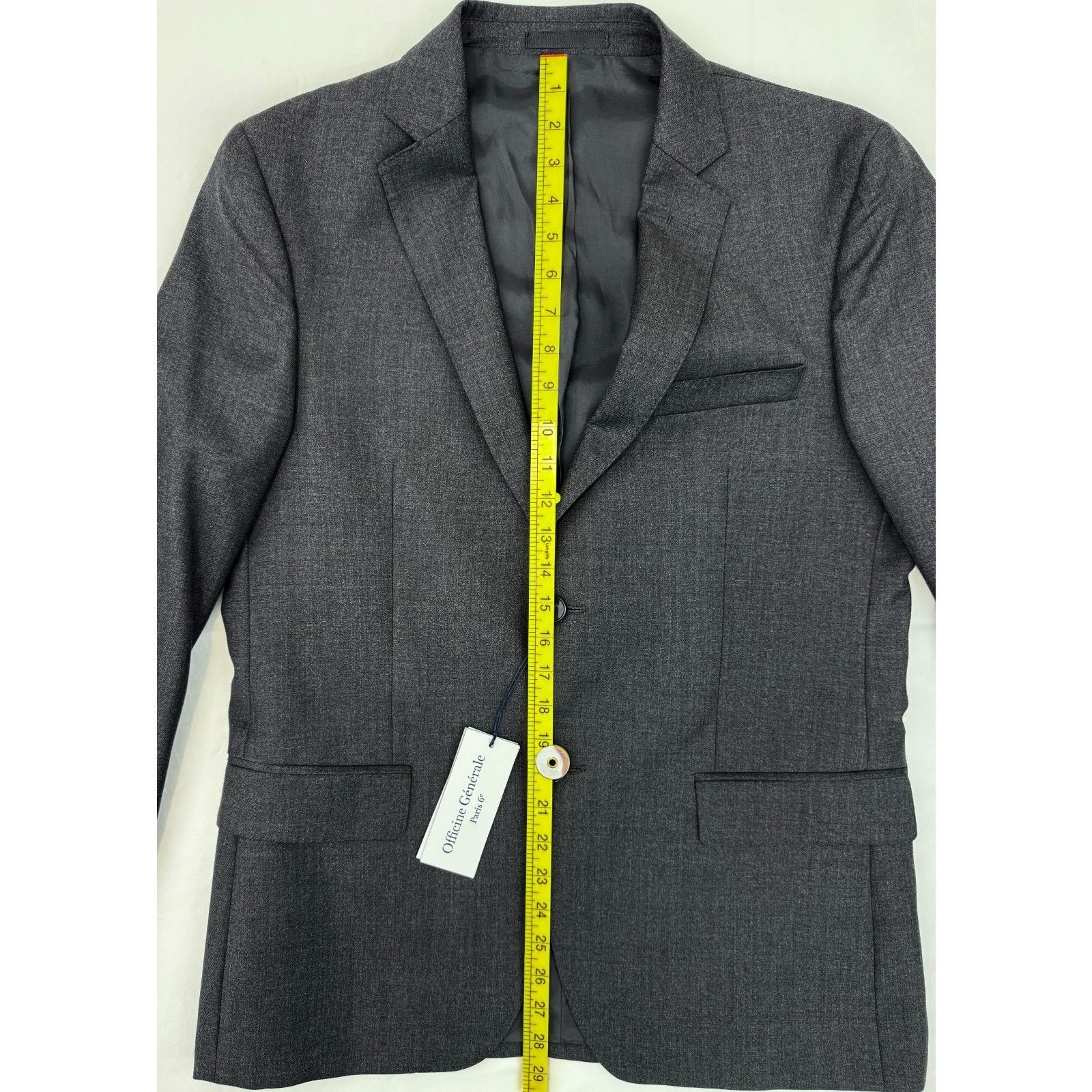 Officine Generale NWT Officine Generale Wool Blazer Jacket in Charcoal Size 52 Size 42S - 5 Thumbnail