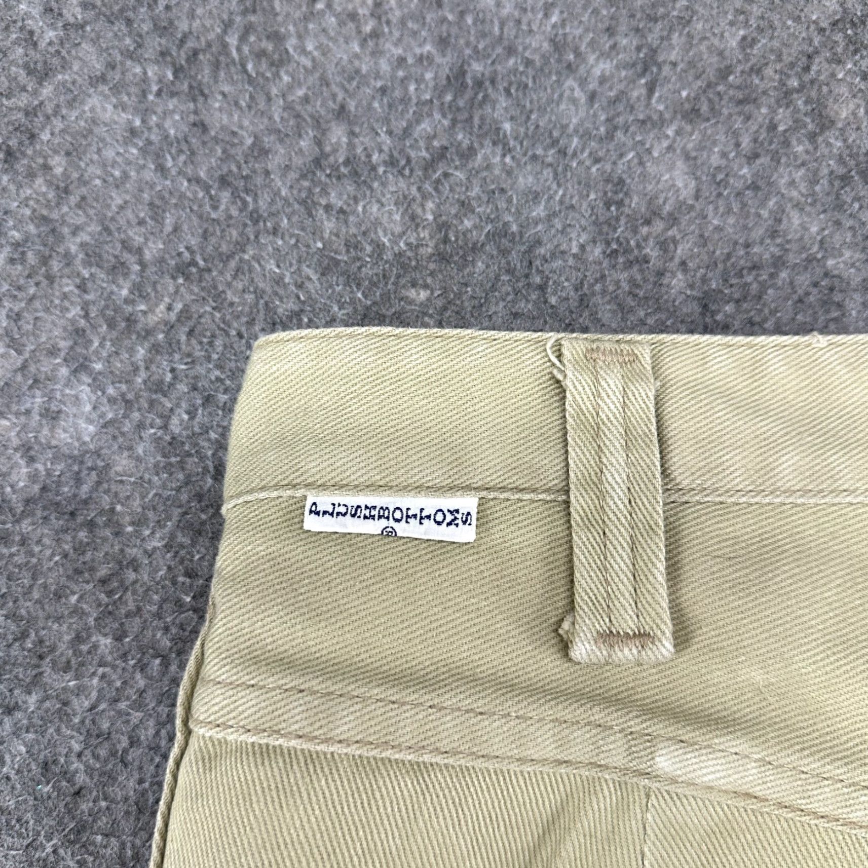 Bell VINTAGE Flare Pants Womens 30x31 Beige Military Bell Bottom Wide Leg Cargo 70s Pants Womens Wide-Leg Beige 30 31 Vintage Rock Pockets Stretch Mens? Size 30" / US 8 / IT 44 - 7 Thumbnail