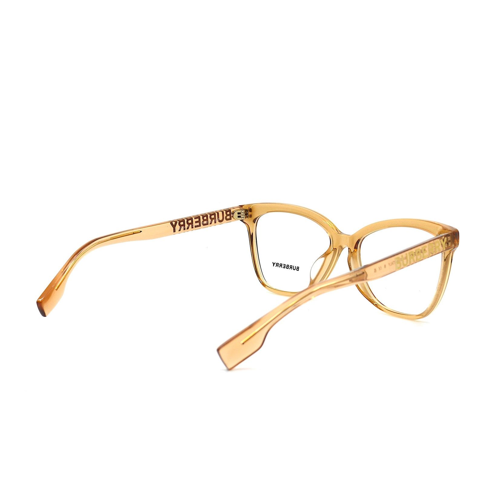 Burberry NEW BURBERRY BE2364F 3779 TRANSPARENT BROWN EYEGLASSES FRAME Size ONE SIZE - 8 Thumbnail