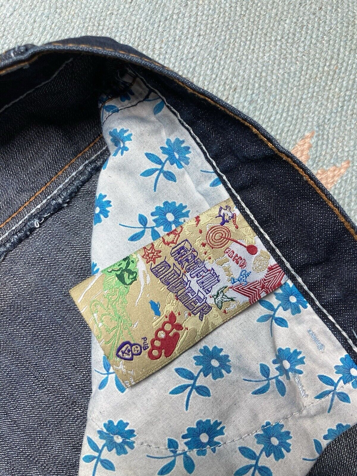 y2k baggy jeans artful dodger embroider grunge skater 44x35