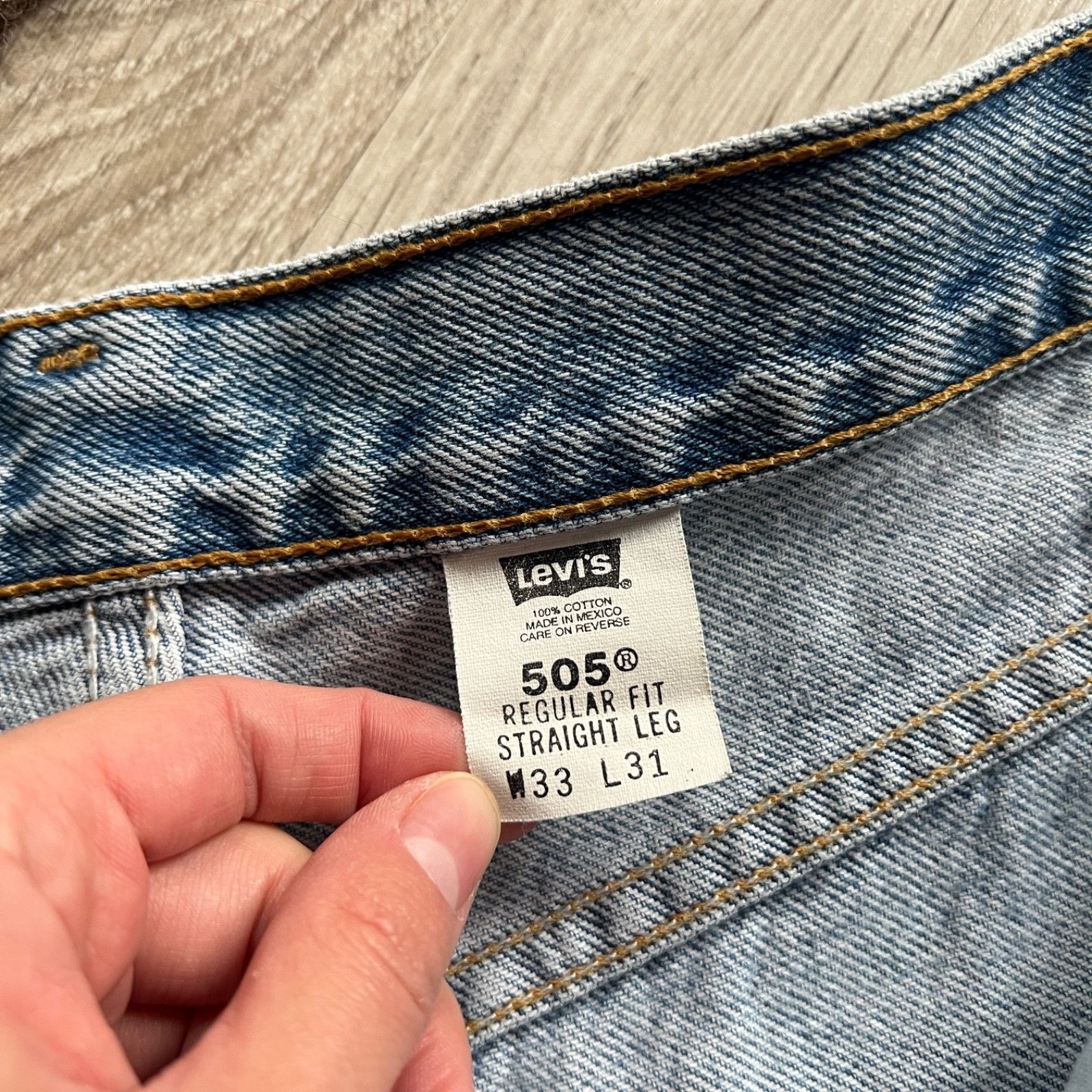 Levi’s 505 Vintage Regular Fit Light Wash Jeans 9619AC