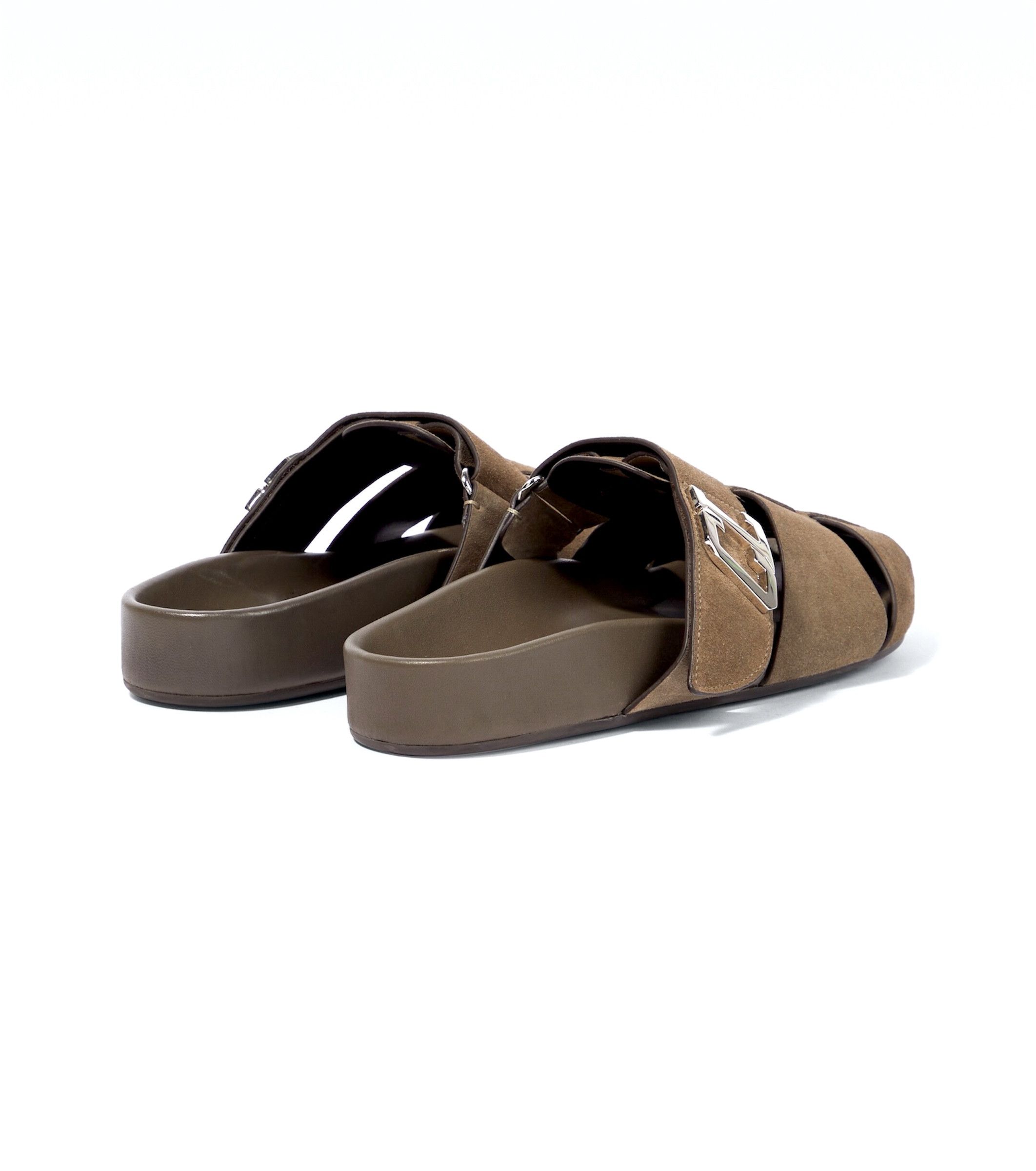 Christian Louboutin 3230329 E613 Abubizz Flat Embellished Suede Mules Size US 8 / EU 41 - 5 Thumbnail