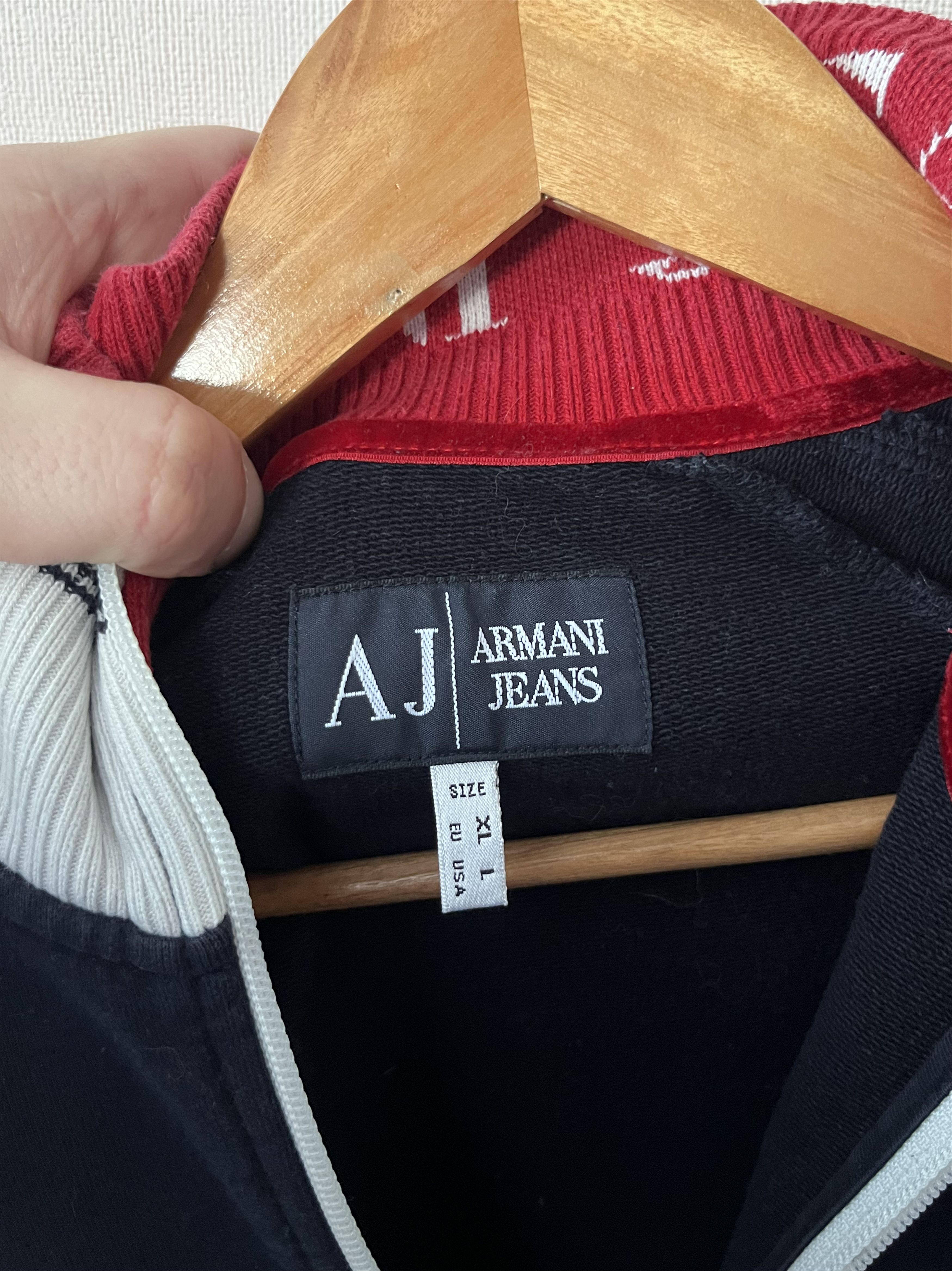 Armani Armani Jeans Vintage AJ Zip Sweatshirt Track Jacket Blue Size US L / EU 52-54 / 3 - 8 Thumbnail