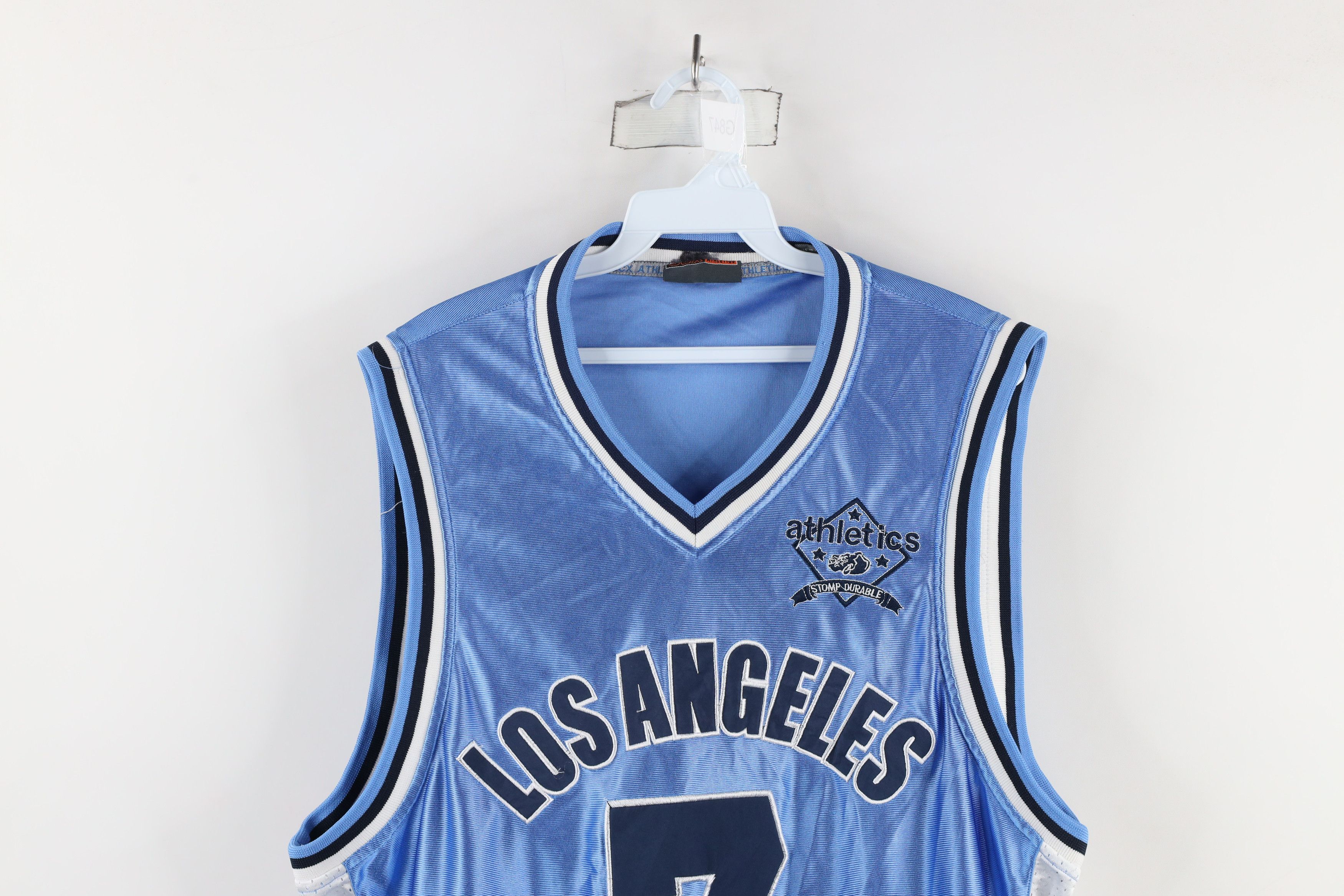 Vintage Vintage Y2K Streetwear Los Angeles Basketball Jersey Blue #7 Size US XXL / EU 58 / 5 - 2 Thumbnail