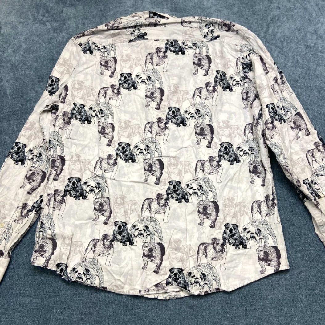 Gloverall Nick(it) Shirt Mens L Multicolor Cotton Bulldog Print Outdoor Button Up Shirt Size US L / EU 52-54 / 3 - 7 Thumbnail