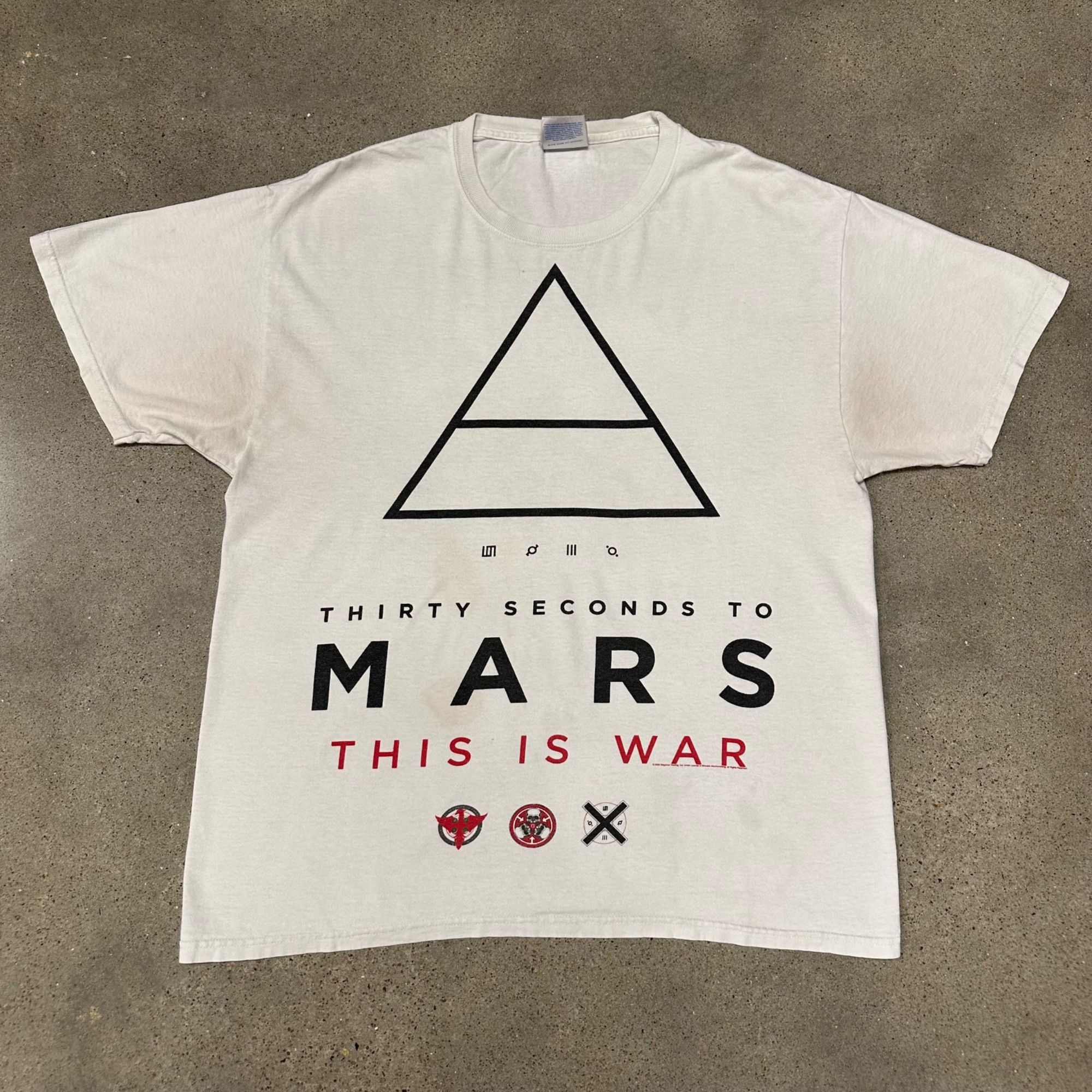 Band Tees × Vintage Vintage 2009 30 Seconds to Mars This Is War Album Promo Shir Size US L / EU 52-54 / 3 - 1 Thumbnail