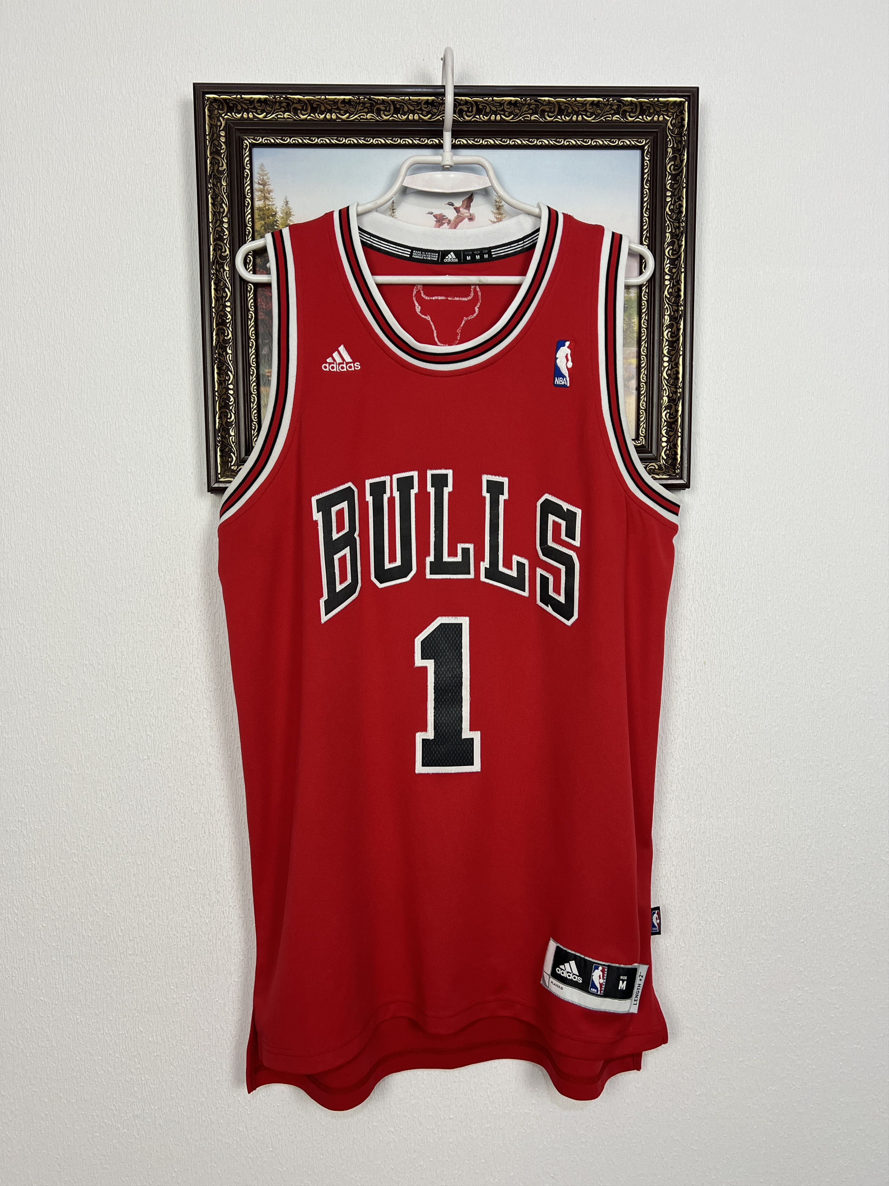 Adidas Vintage Chicago Bulls Derrick Rose #1 NBA Jersey Trikot Size US M / EU 48-50 / 2 - 1 Thumbnail