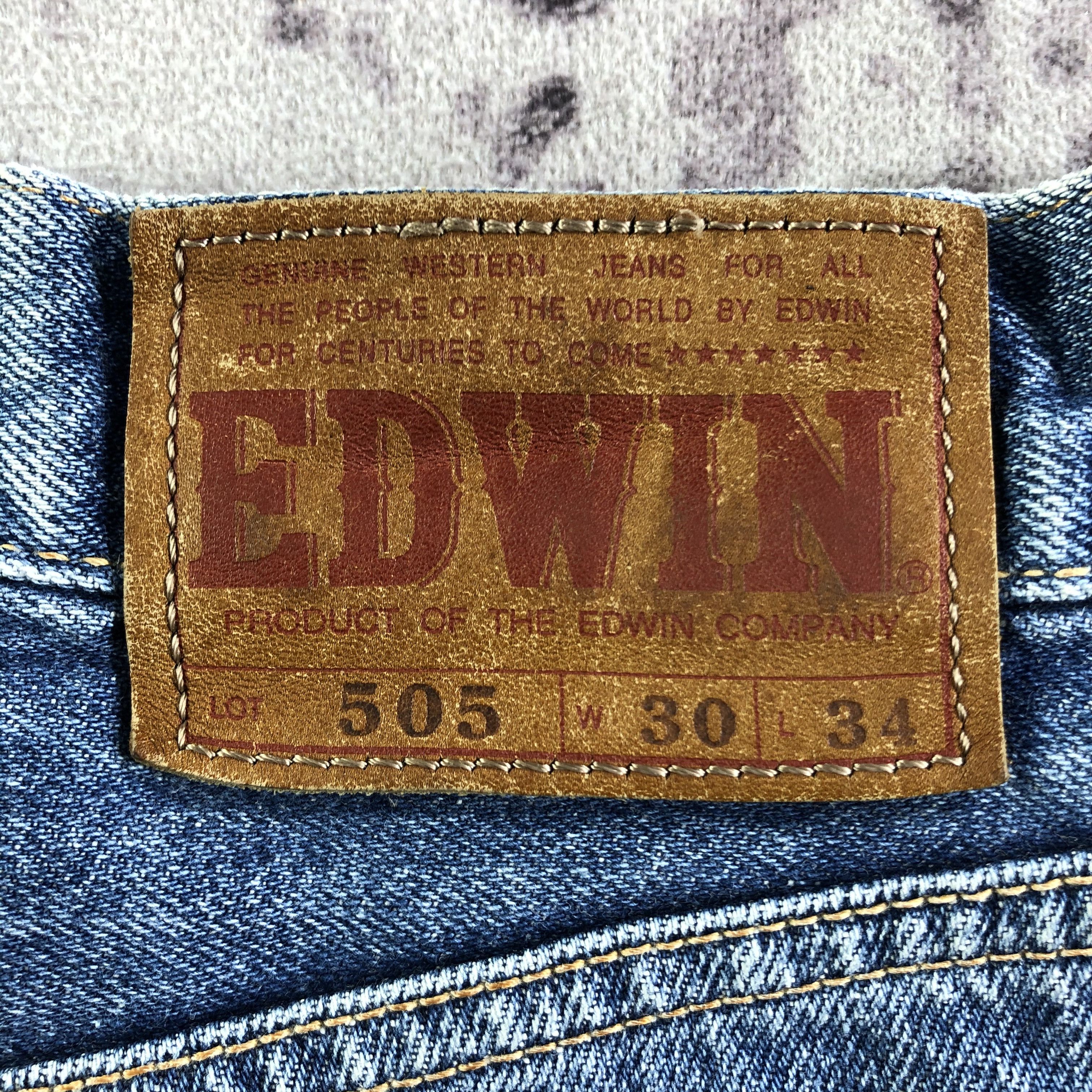 Edwin Vintage Blue Wash Edwin 505 Selvedge Jeans-JM3649 Size US 30 / EU 46 - 6 Thumbnail
