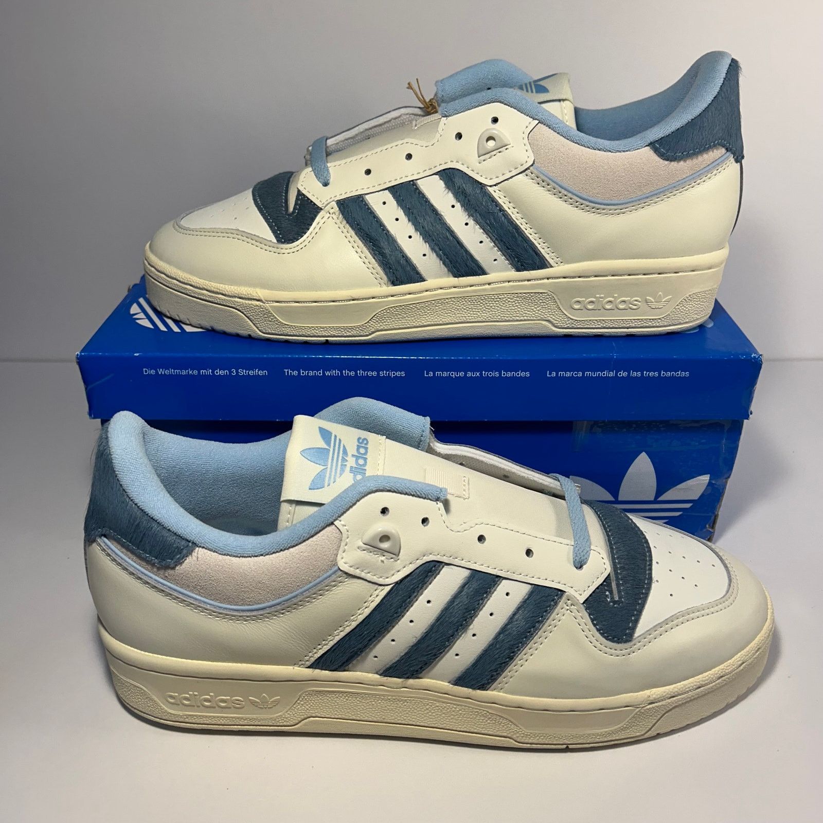 Adidas Originals Rivalry 86 Low Size 10 Wht/Sky Blue IE7137
