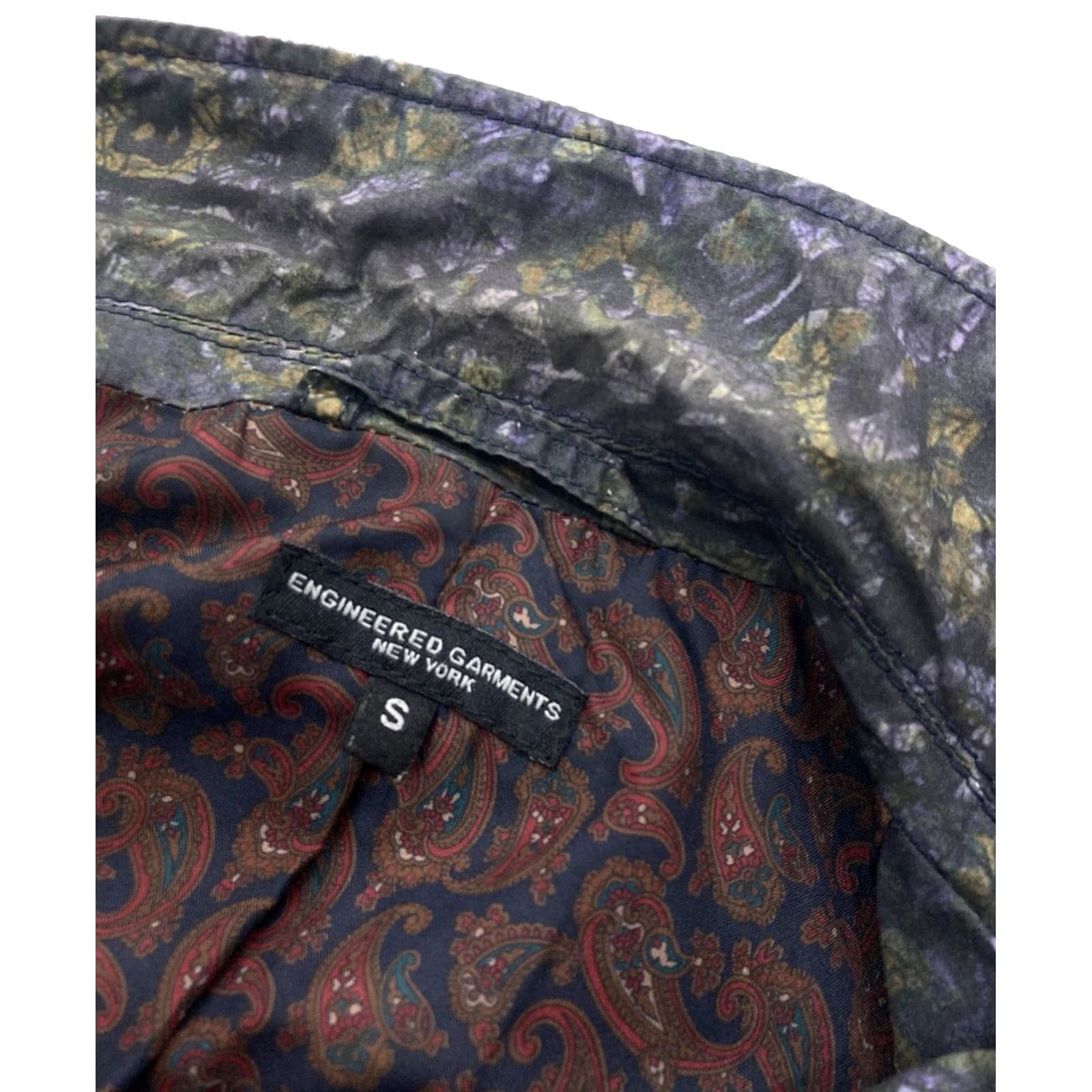 Engineered Garments Engineered Garments Jacket Paisley Inner Tailored Jacket Navy Patterned Cotton S M Mens Tailored Jacket Size US S / EU 44-46 / 1 - 8 Thumbnail