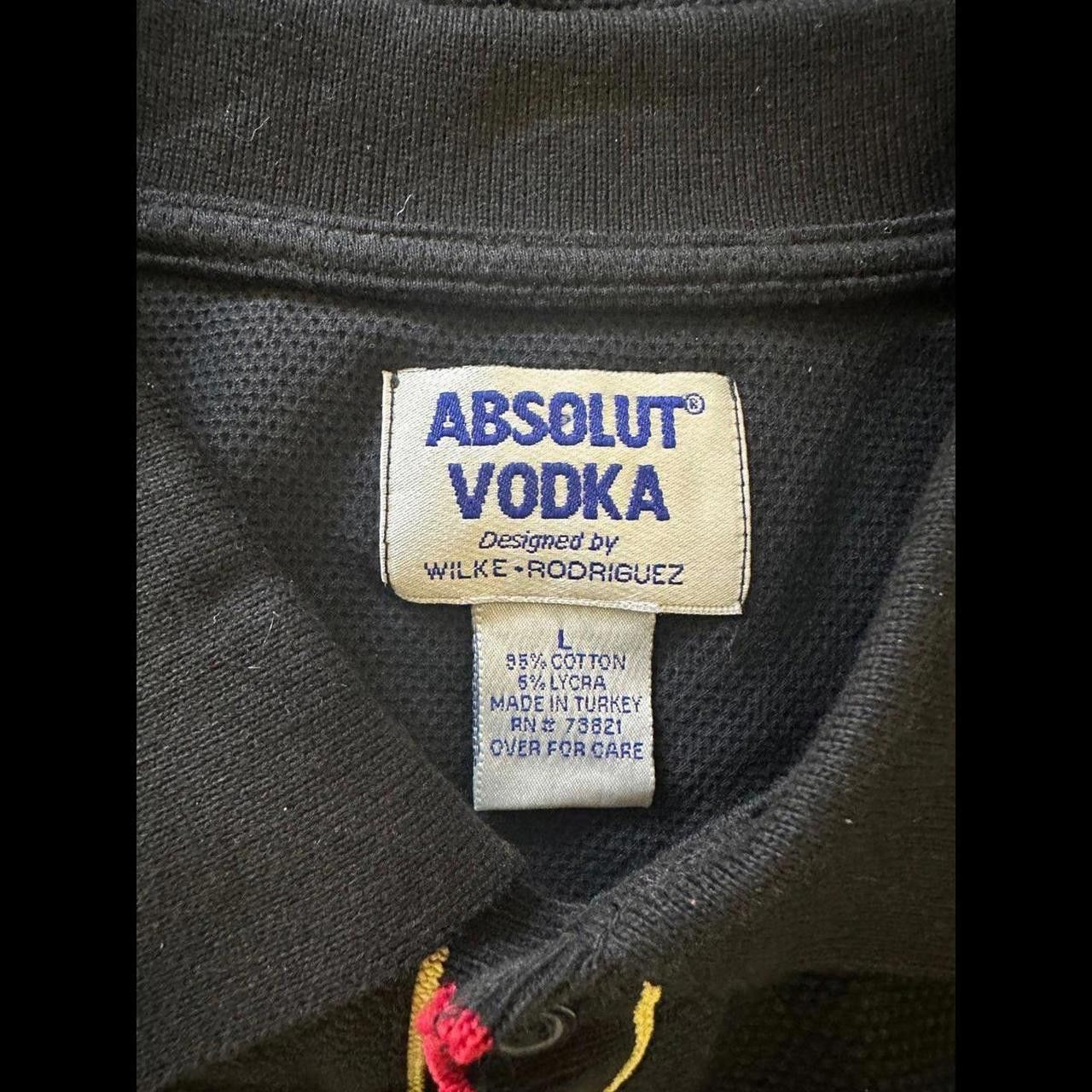 Designer Mens Black Absolut Vodka Knit Size US L / EU 52-54 / 3 - 4 Thumbnail