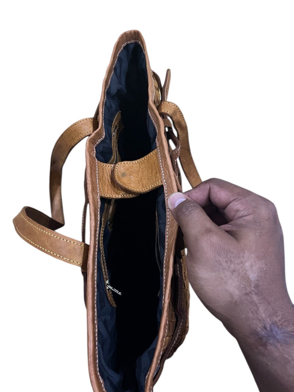 Genuine Leather Vintage ROBITA LEATHER TOTE BAG Size ONE SIZE - 10 Thumbnail