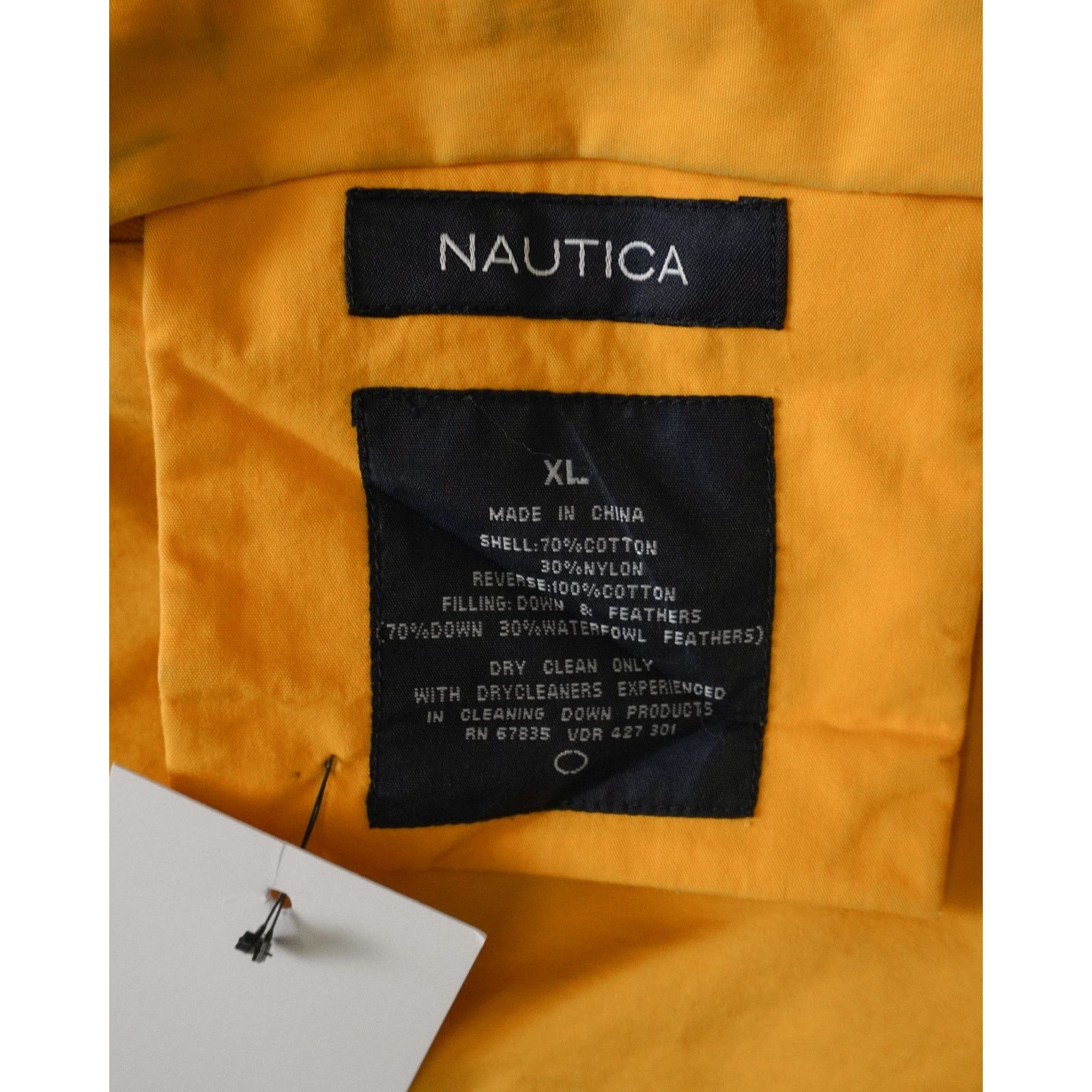 Nautica Vintage 90s Nautica Yellow Insulated Jacket - Men's XL Size US XL / EU 56 / 4 - 3 Thumbnail