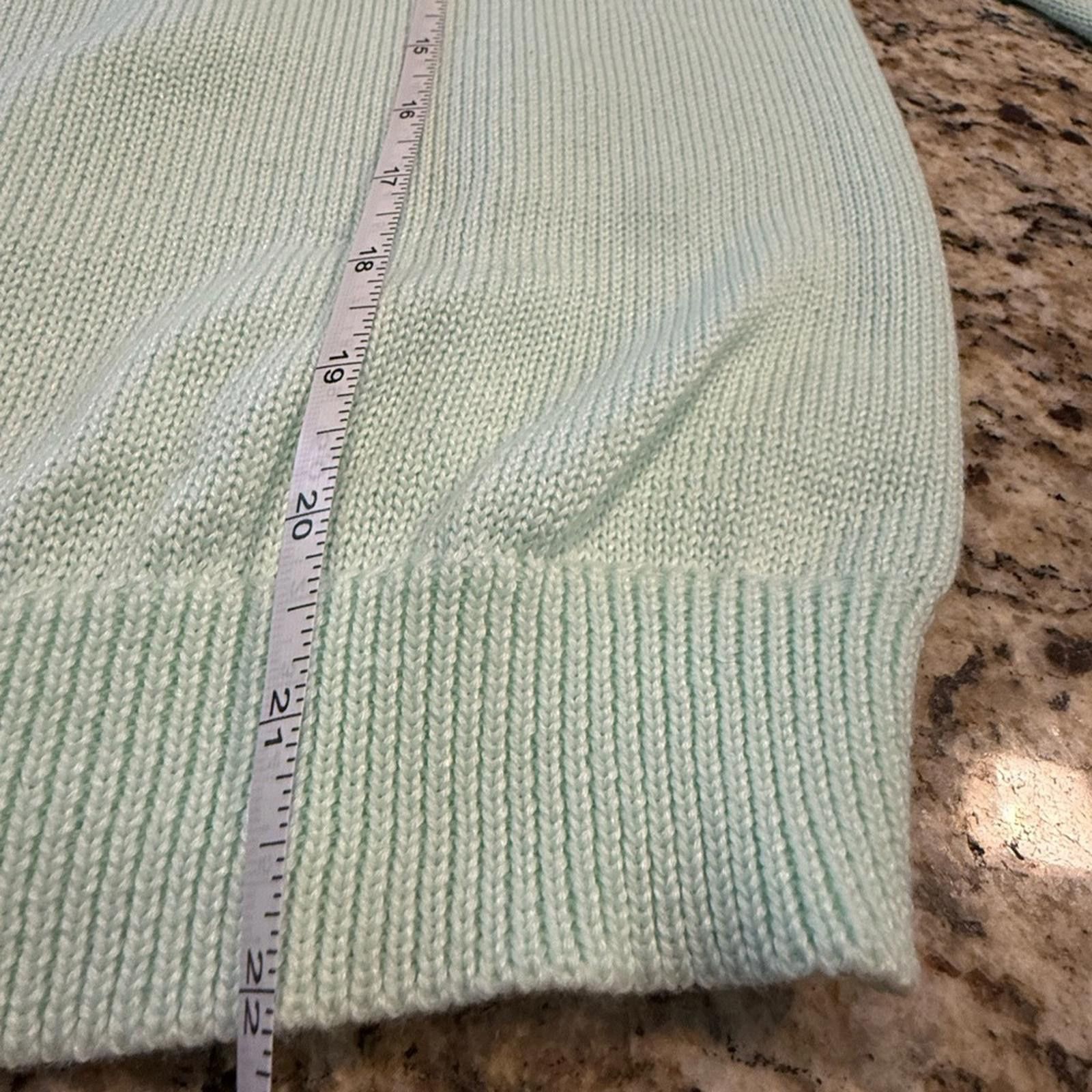Other Grace + Karma mint green sweater fringe ribbed SZ SM Size S / US 4 / IT 40 - 11 Thumbnail