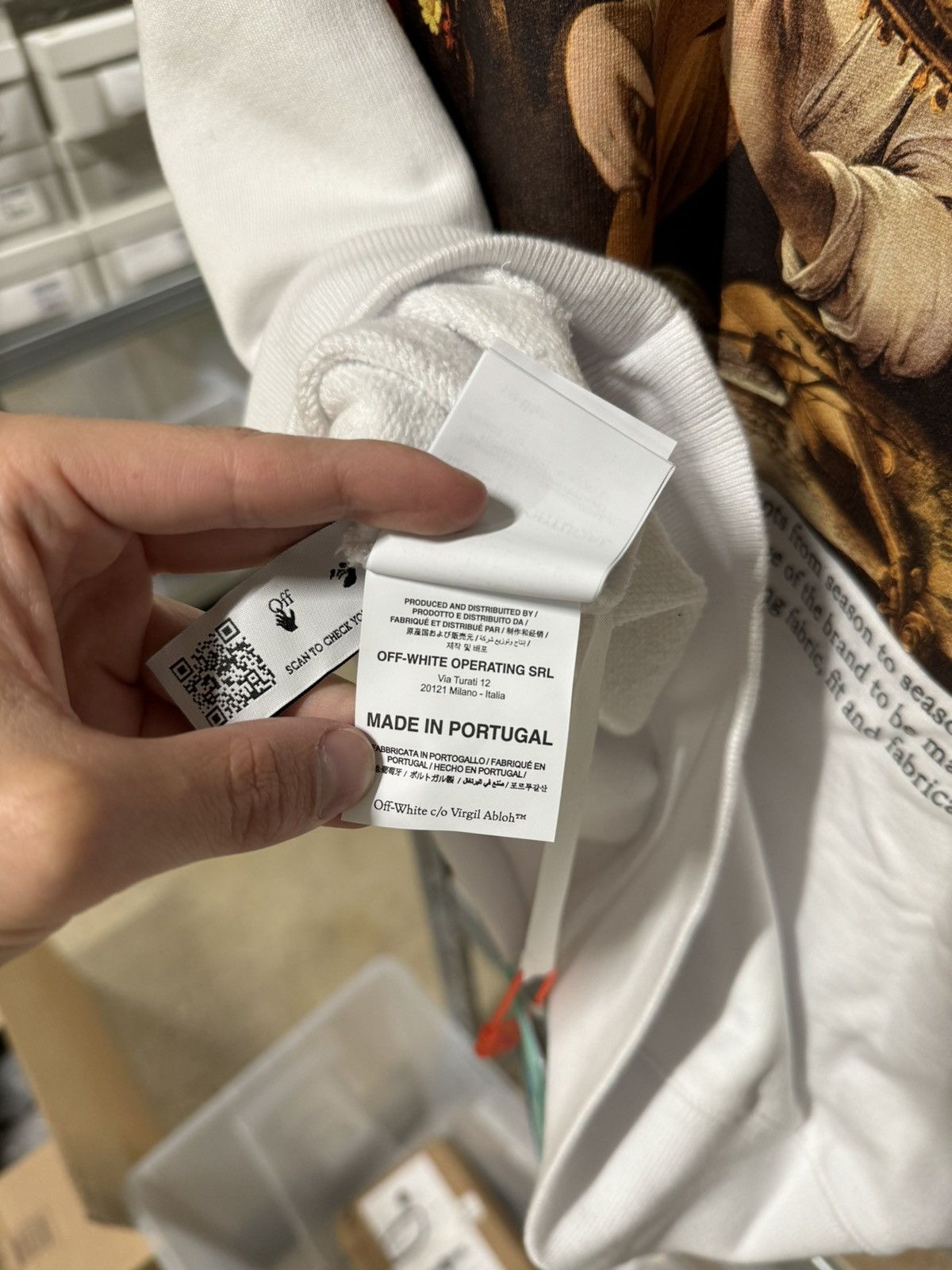 Off-White Off-White Caravaggio Lute Hoodie NEW 800$ Size US XL / EU 56 / 4 - 6 Thumbnail