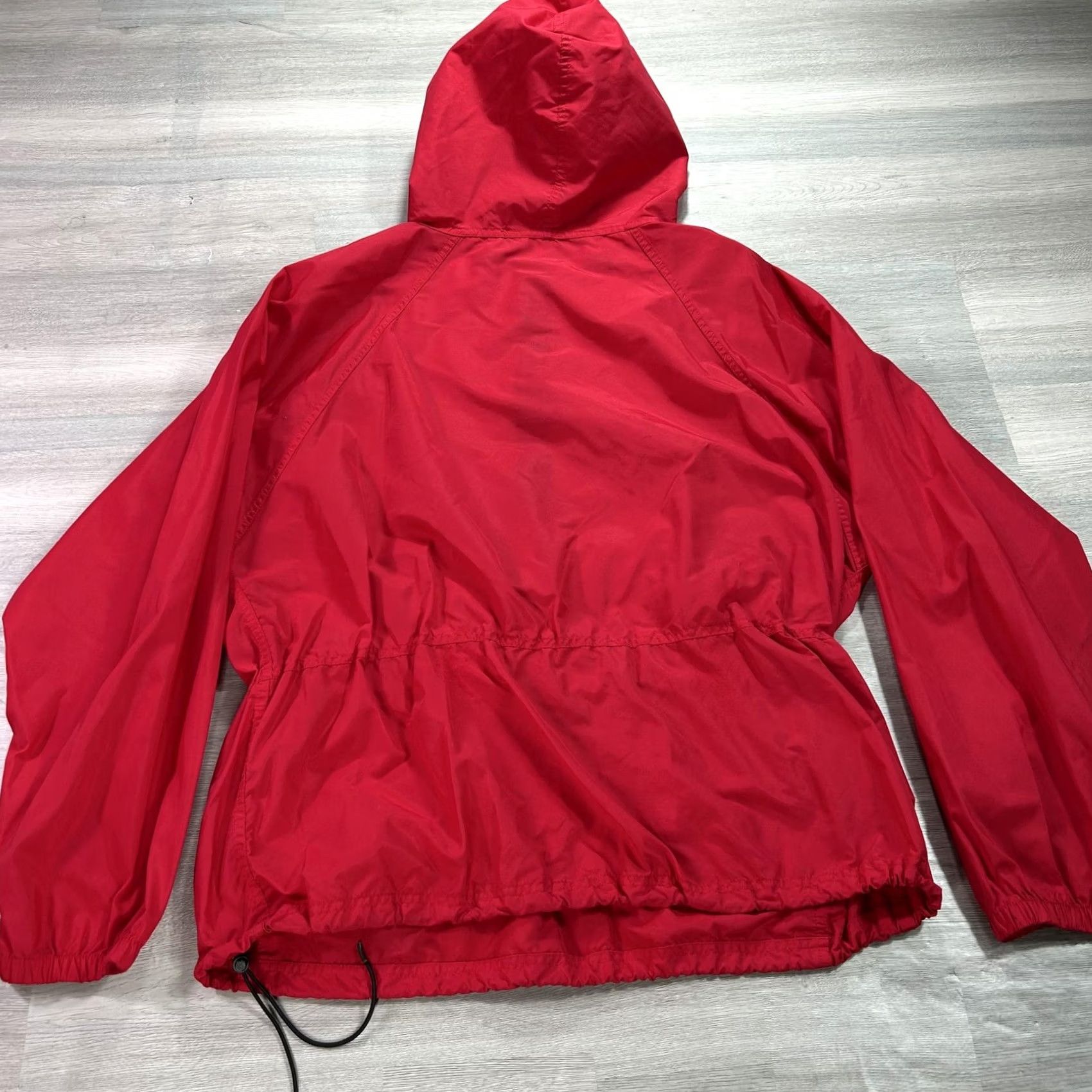 Vintage VTG LL Bean Jacket Mens Large Red Hooded Anorak 1/4 Zip Pullover Windbreaker Jacket Size US L / EU 52-54 / 3 - 2 Thumbnail