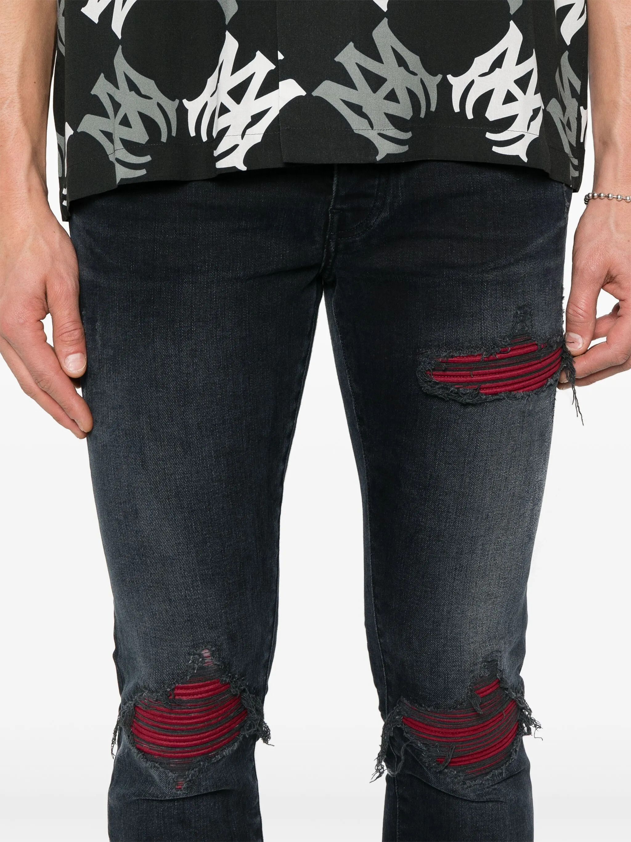 Amiri oc11z0426 MX1 Ultrasuede Jeans in Black Size US 40 / EU 56 - 5 Thumbnail