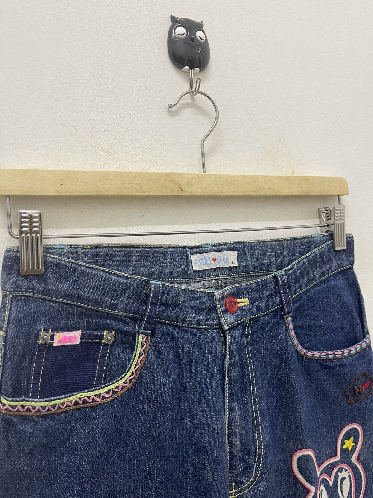 Angel Blue Rare Vintage ANGEL BLUE Yoshitomo Nara Style Size 27" / US 4 / IT 40 - 6 Thumbnail