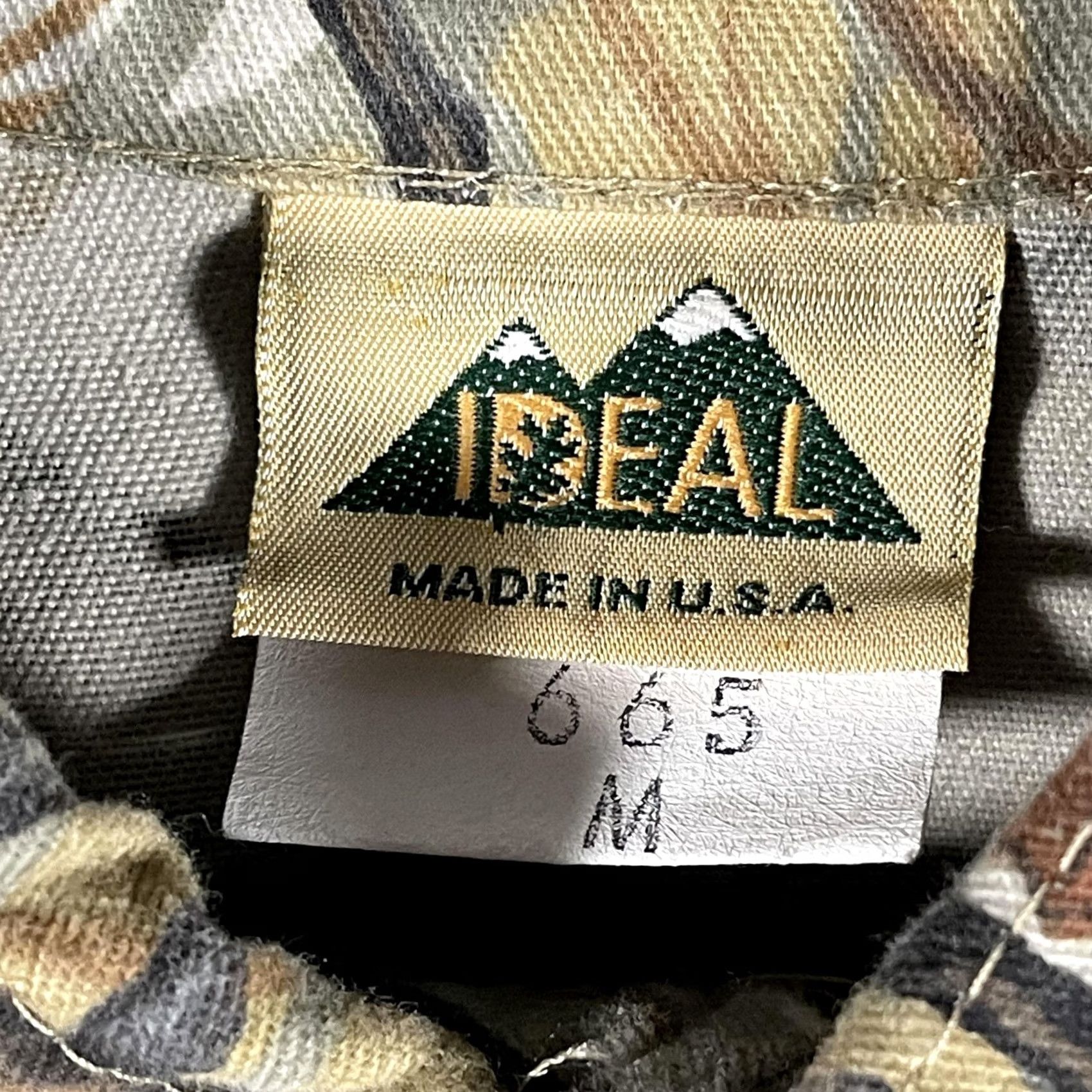 IDEA VINTAGE Ideal Shirt Mens Medium Camouflage Button Up Hunting USA Long Sleeve Size US M / EU 48-50 / 2 - 4 Thumbnail