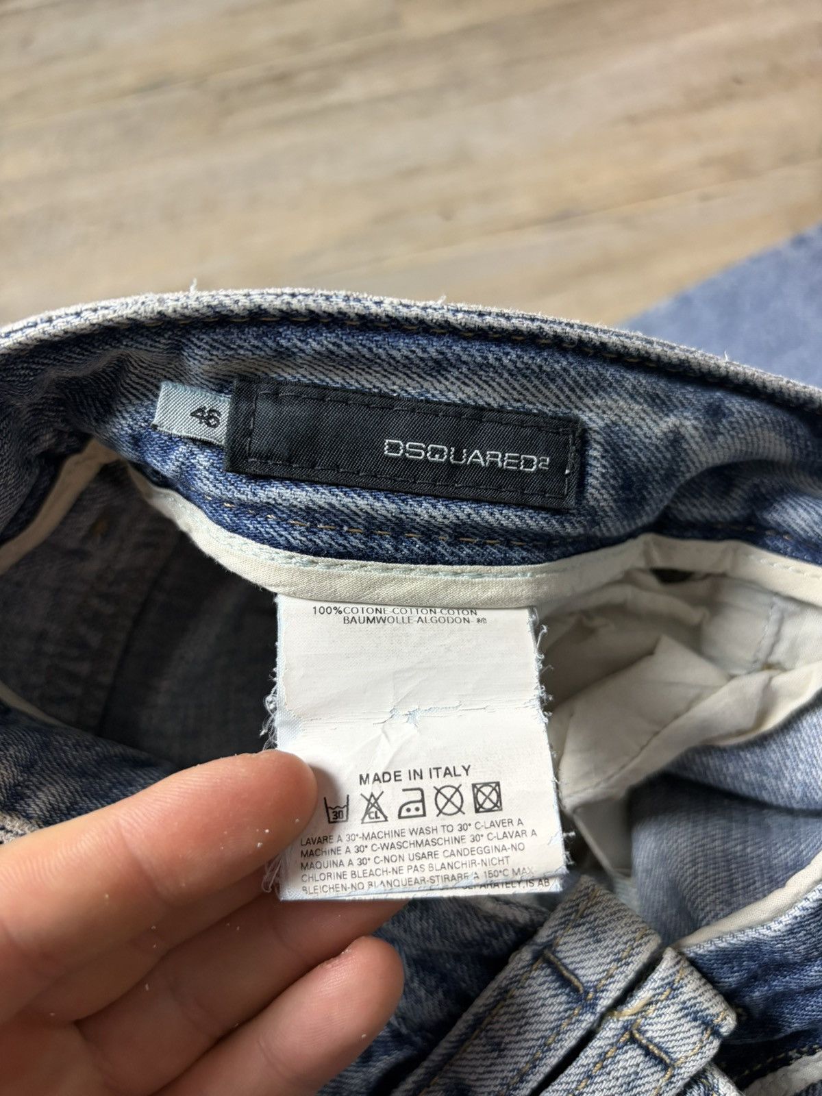 Dsquared2 2005 DSquared2 Fucker Baggy distressed Denim Jeans Italy Size US 30 / EU 46 - 10 Thumbnail