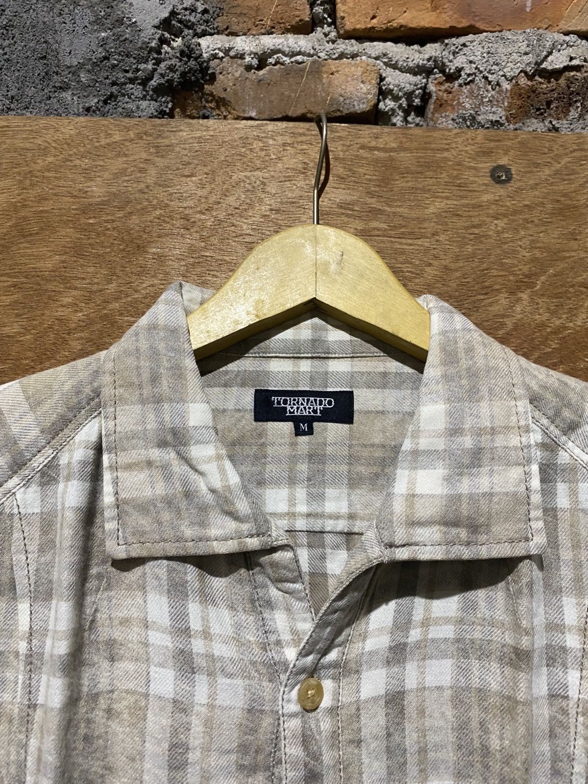Tornado Mart Tornado mart allover flower in plaid flannelshirt Size US M / EU 48-50 / 2 - 7 Thumbnail
