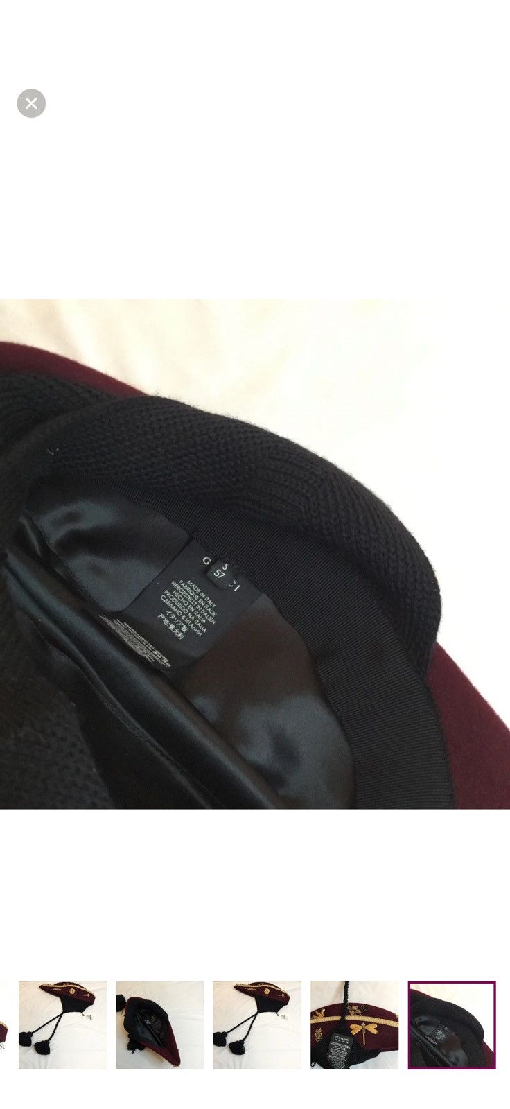 Gucci Gucci wool Embellished felt hat with wool Size ONE SIZE - 7 Thumbnail