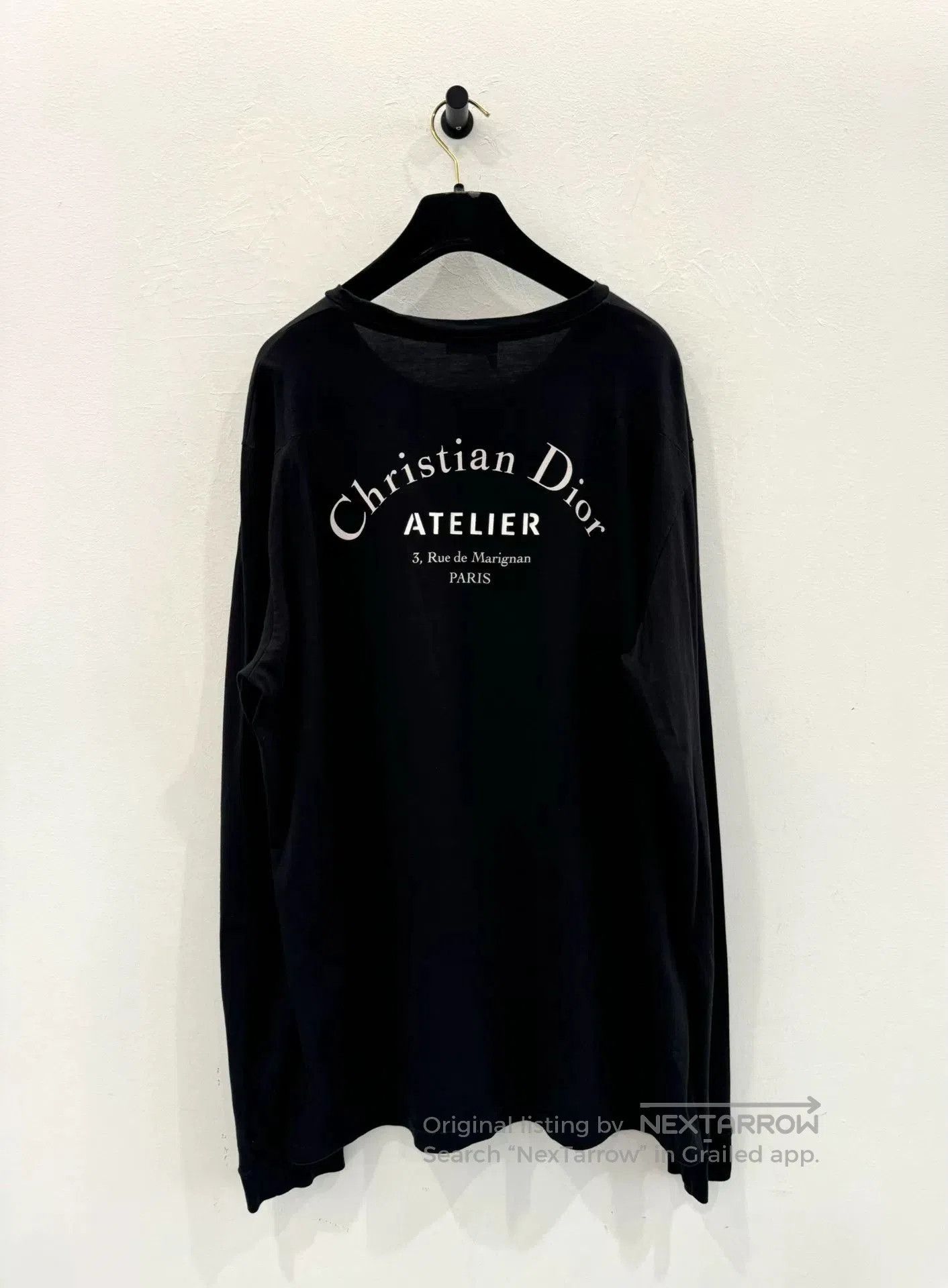 Dior Dior Black Slogan Logo Long. Size XL / US 12-14 / IT 48-50 - 3 Thumbnail