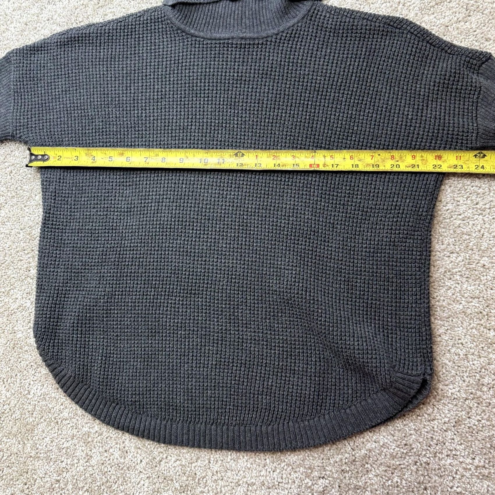 Vintage MICHAEL Michael Kors Sweater Womens M Gray Turtleneck Waffle-Knit Pullover Size M / US 6-8 / IT 42-44 - 5 Thumbnail
