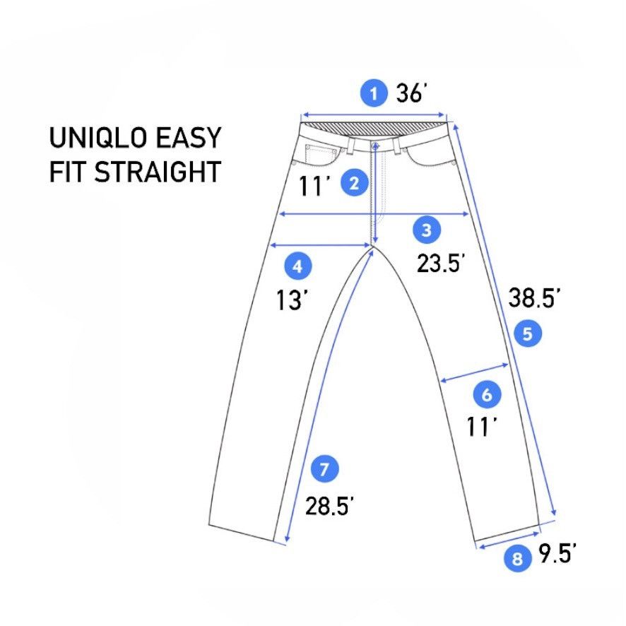 Uniqlo Vintage Uniqlo Easy Fit Straight Denim Jeans Size US 36 / EU 52 - 10 Thumbnail