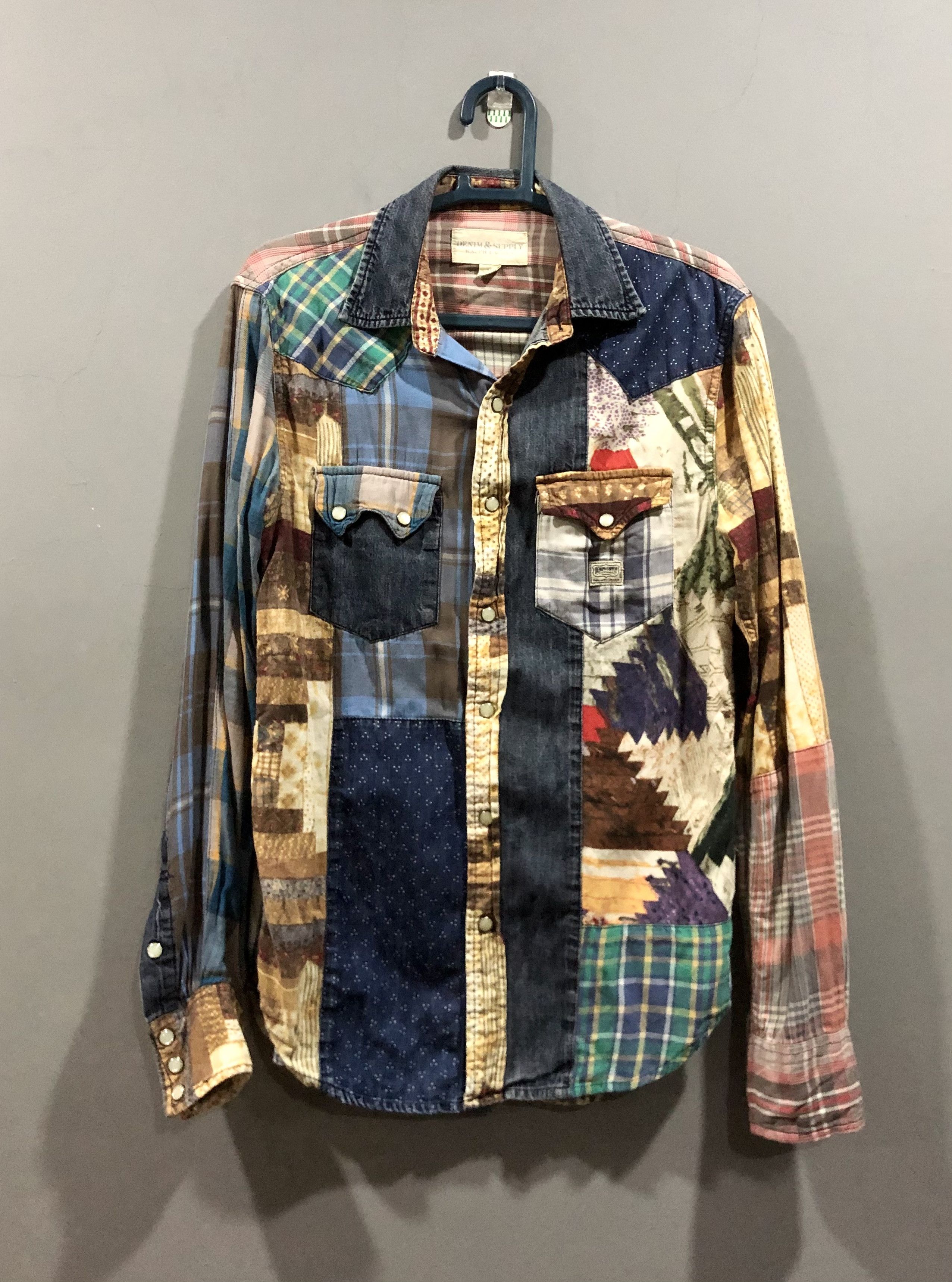 image of Denim And Supply Ralph Lauren x Polo Ralph Lauren Denim And Supply Polo Ralph Laurent Patchwork Wes