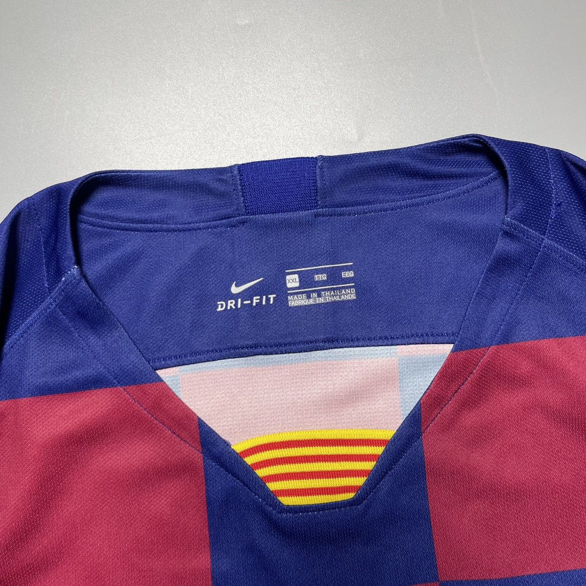 Vintage BARCELONA NIKE 2019/2020 FOOTBALL HOME JERSEY #10 MESSI Size US XXL / EU 58 / 5 - 7 Thumbnail