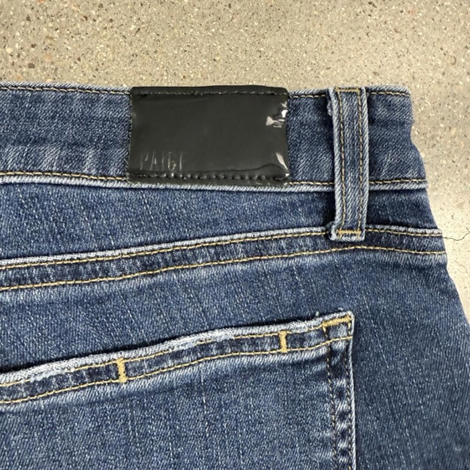 Paige Paige Skyline Skinny Crop Jean Raw Hem Premium Denim - 32 Size 32" / US 10 / IT 46 - 7 Thumbnail