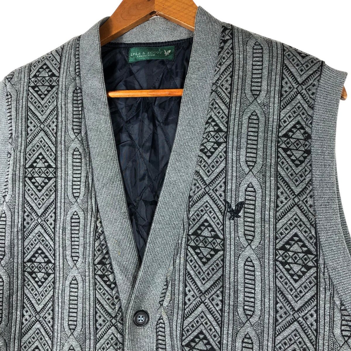 Lyle & Scott LYLE & SCOTT Knit Rare Design Vest Size US L / EU 52-54 / 3 - 4 Thumbnail