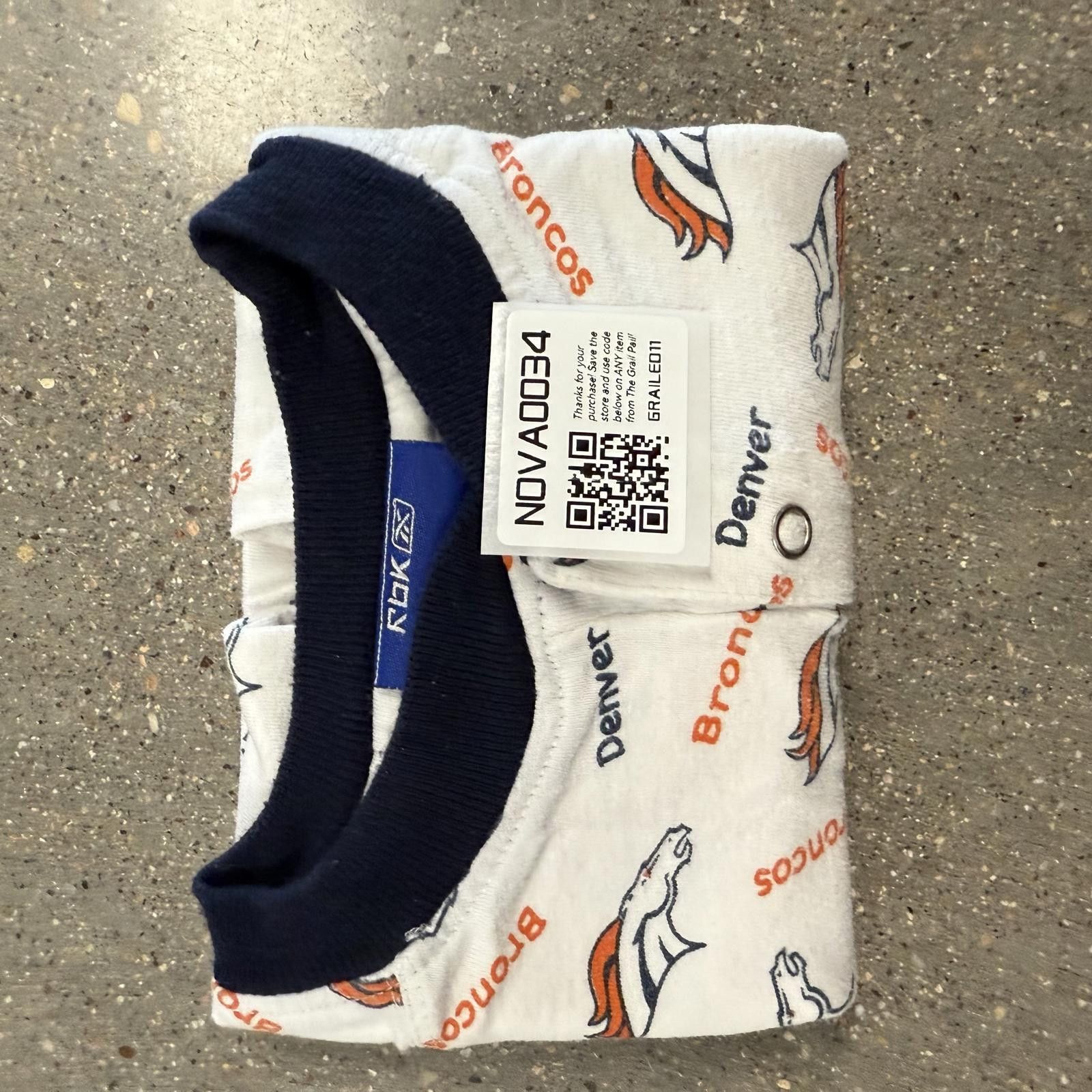 Reebok Reebok Denver Broncos Kids Long Sleeve Pajama Shirt 2T Size ONE SIZE - 9 Thumbnail