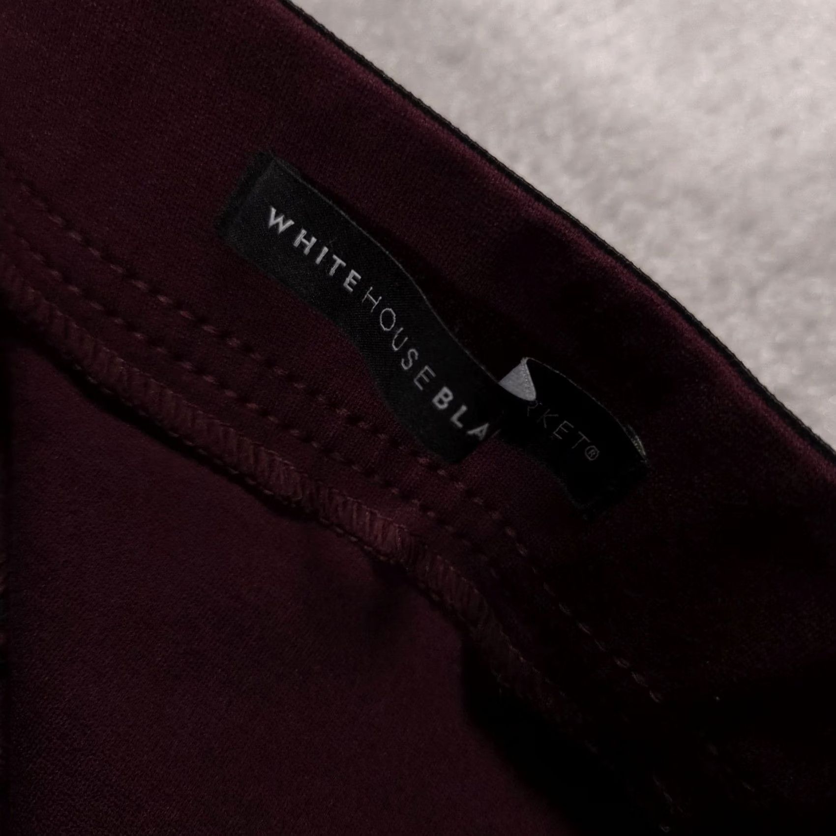 White House Black Market White House Black Market Pants Womens 0 Burgundy Maroon Stretch Zipper Legging Size 25" / US 0 / IT 36 - 7 Thumbnail