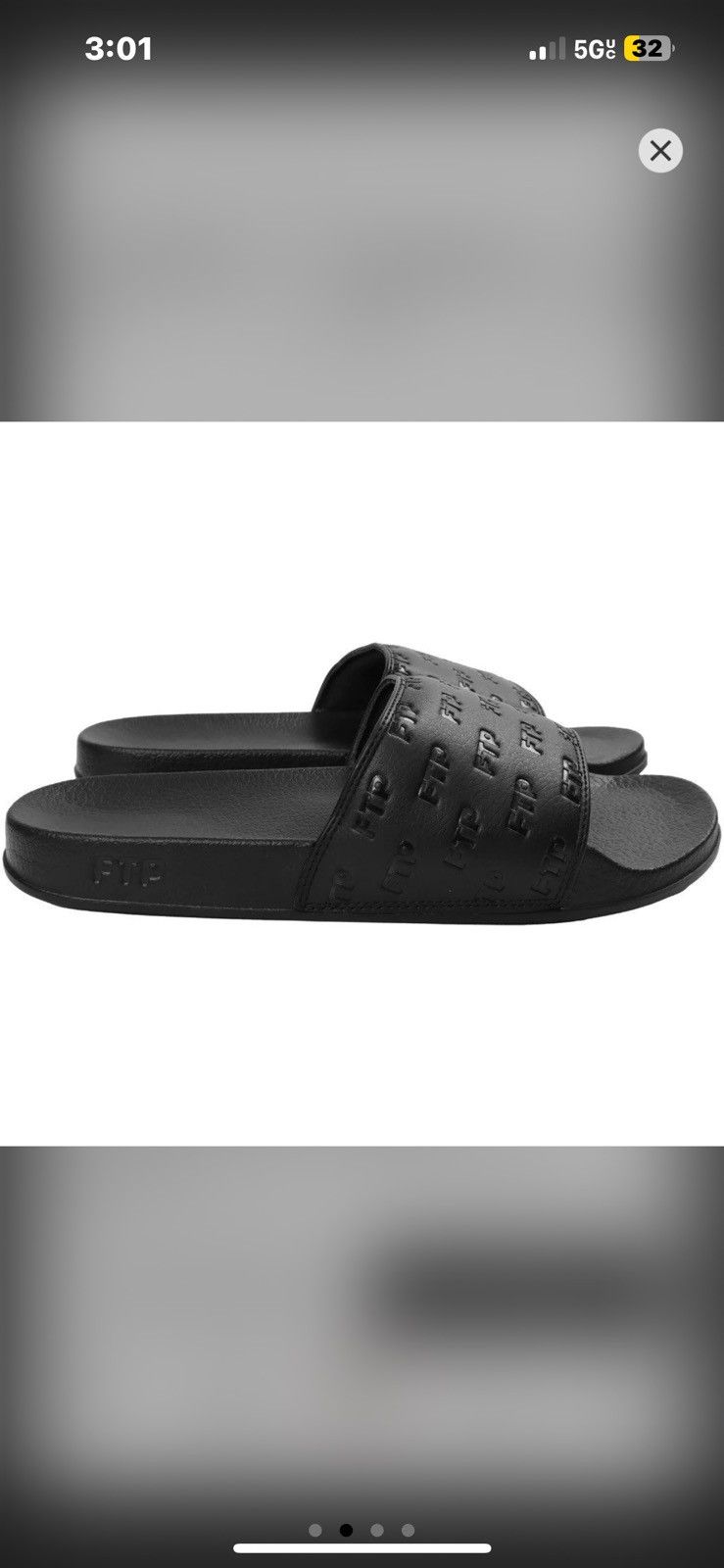 Fuck The Population FTP DEBOSSED ALL OVER LOGO SLIDES(BLACK) 8 Size US 8 / EU 41 - 2 Thumbnail