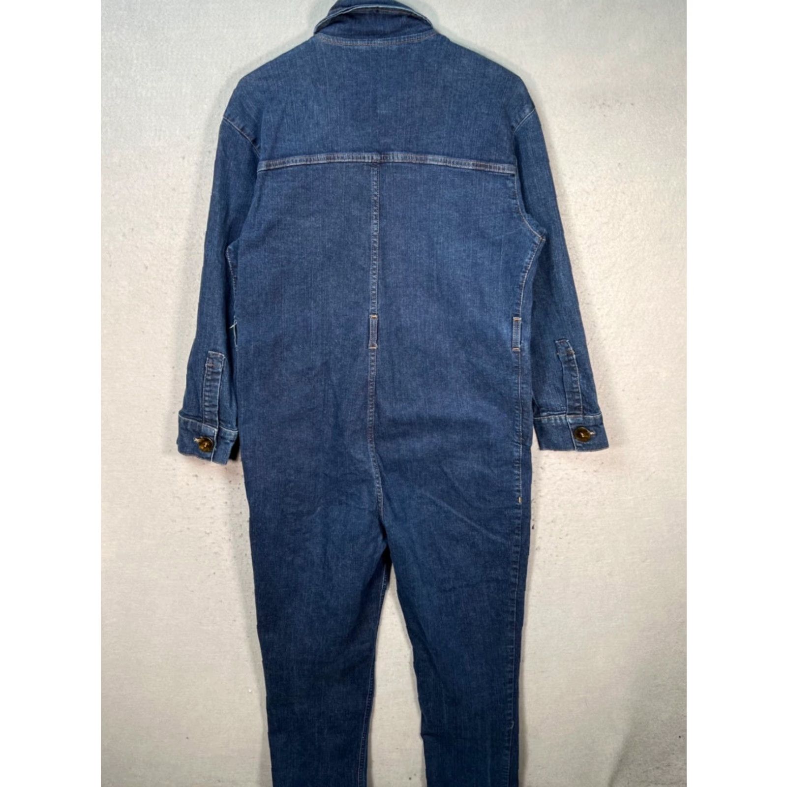 Asos ASOS Womens Jumpsuit Denim Blue 10 One-Piece Workwear Casual Size 32" / US 10 / IT 46 - 2 Thumbnail