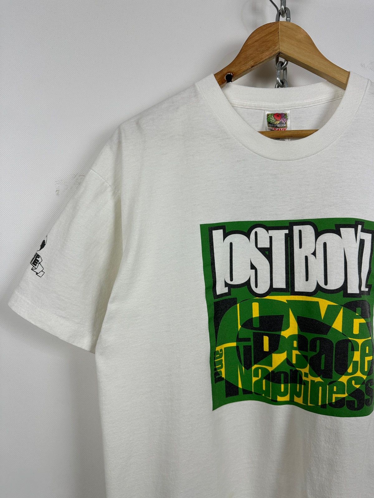 Band Tees 1997 Vintage Lost Boyz Love, Peace & Nappiness Band T-Shirt Size US XL / EU 56 / 4 - 4 Thumbnail