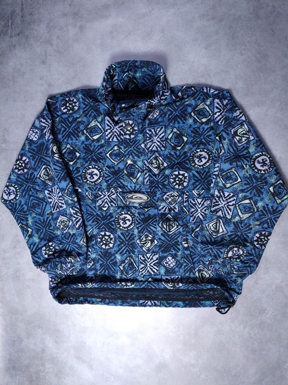 Quiksilver Vintage Quiksilver Anorak Jacket Y2K Full Print Size US L / EU 52-54 / 3 - 1 Thumbnail