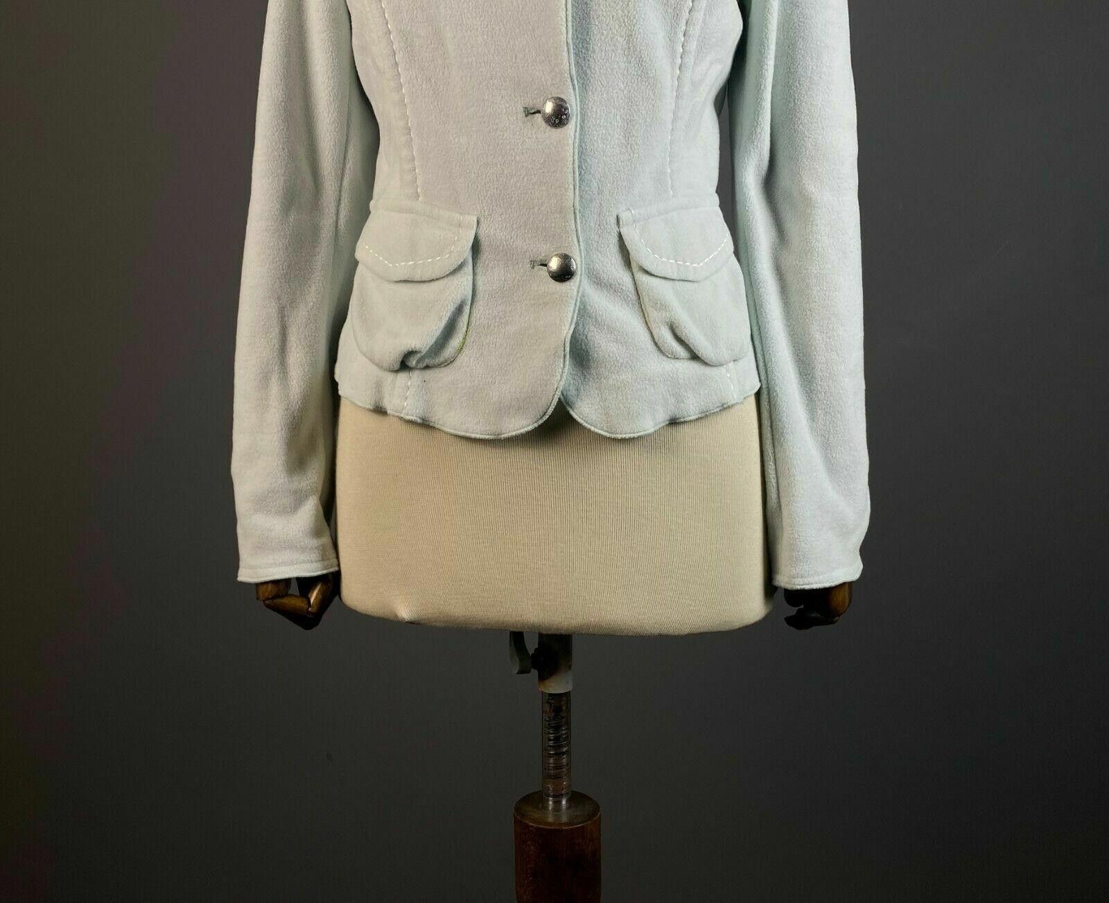Designer Marc Cain White Micro Fibre Fleece Cardigan Jacket Size 4 Size S / US 4 / IT 40 - 3 Thumbnail