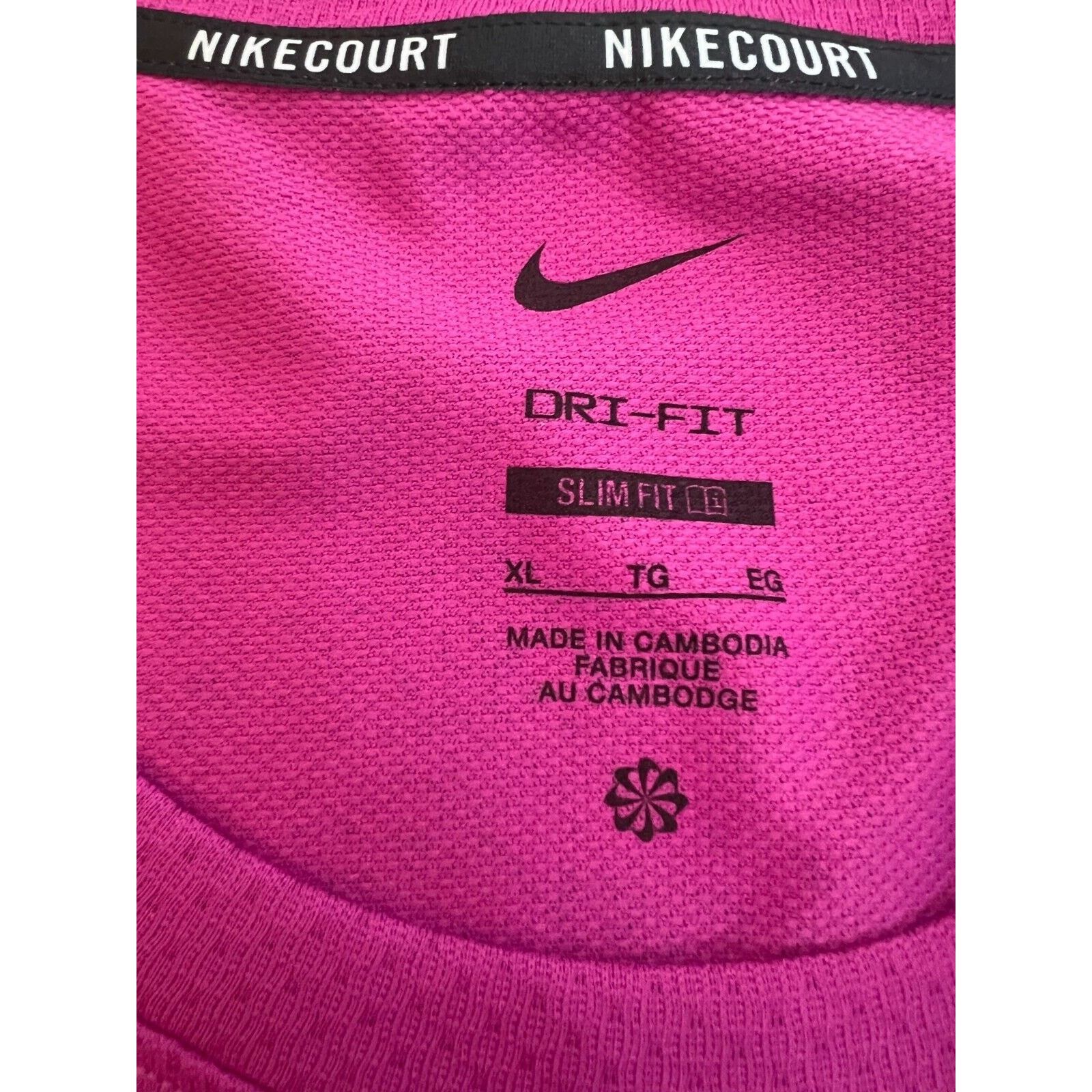 Nike Court Slim Fit Tennis T-Shirt FQ2018-518 Men's Size XL