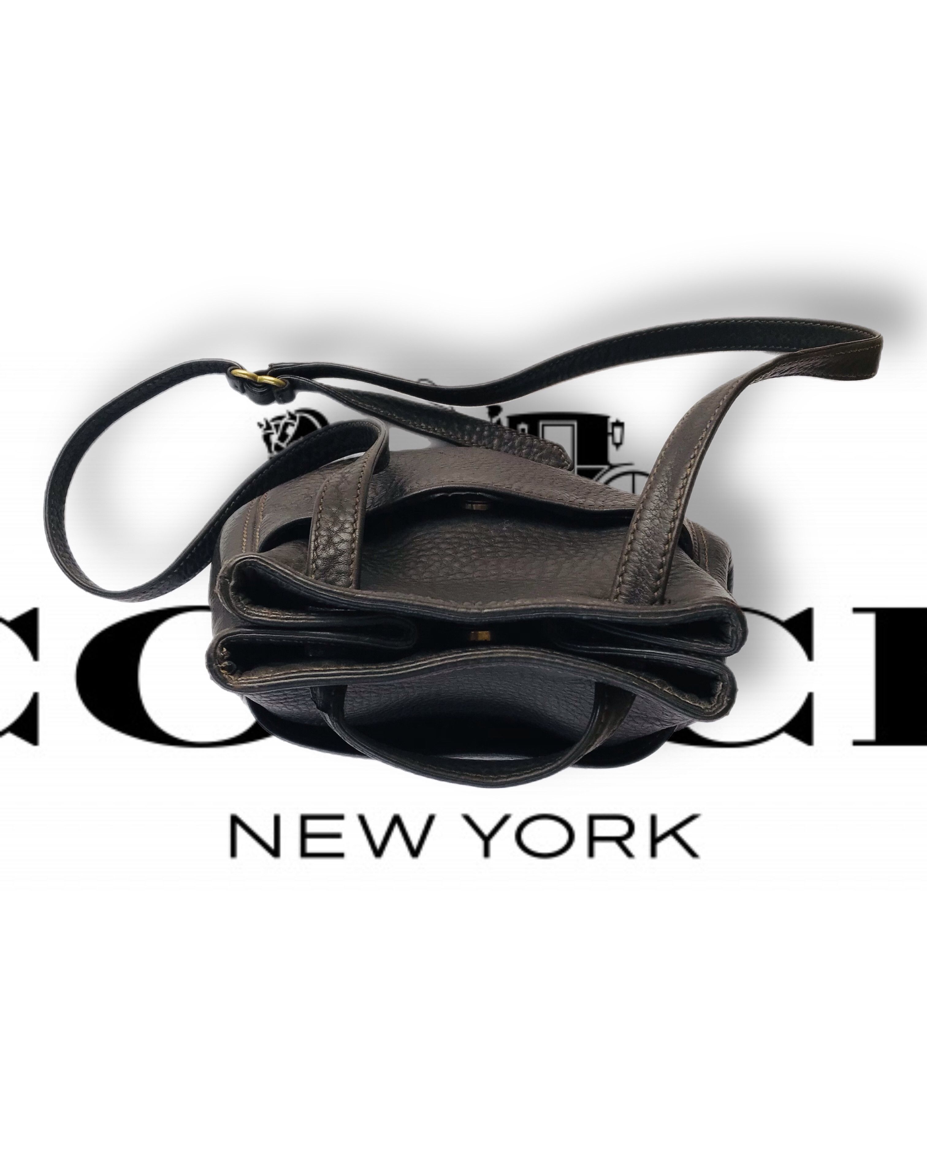 Coach Vintage Coach Sonoma Legacy Drawstring Bucket Bag Brown Y2K Size ONE SIZE - 7 Thumbnail