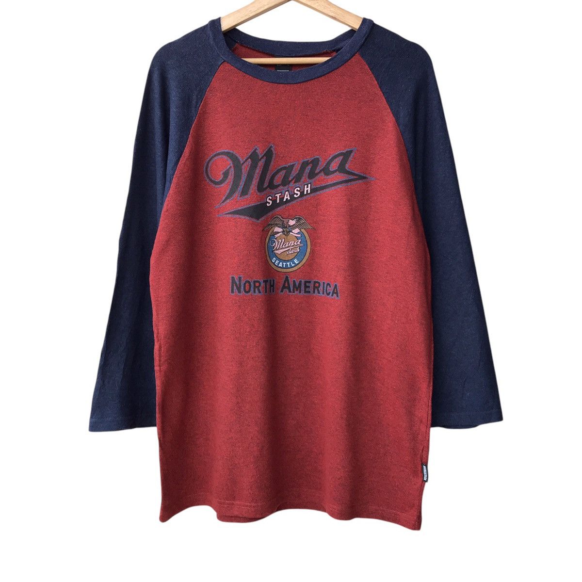 Manastash Manastash Seattle Cannabis Hemp Raglan Outdoor Tee Size US L / EU 52-54 / 3 - 1 Thumbnail