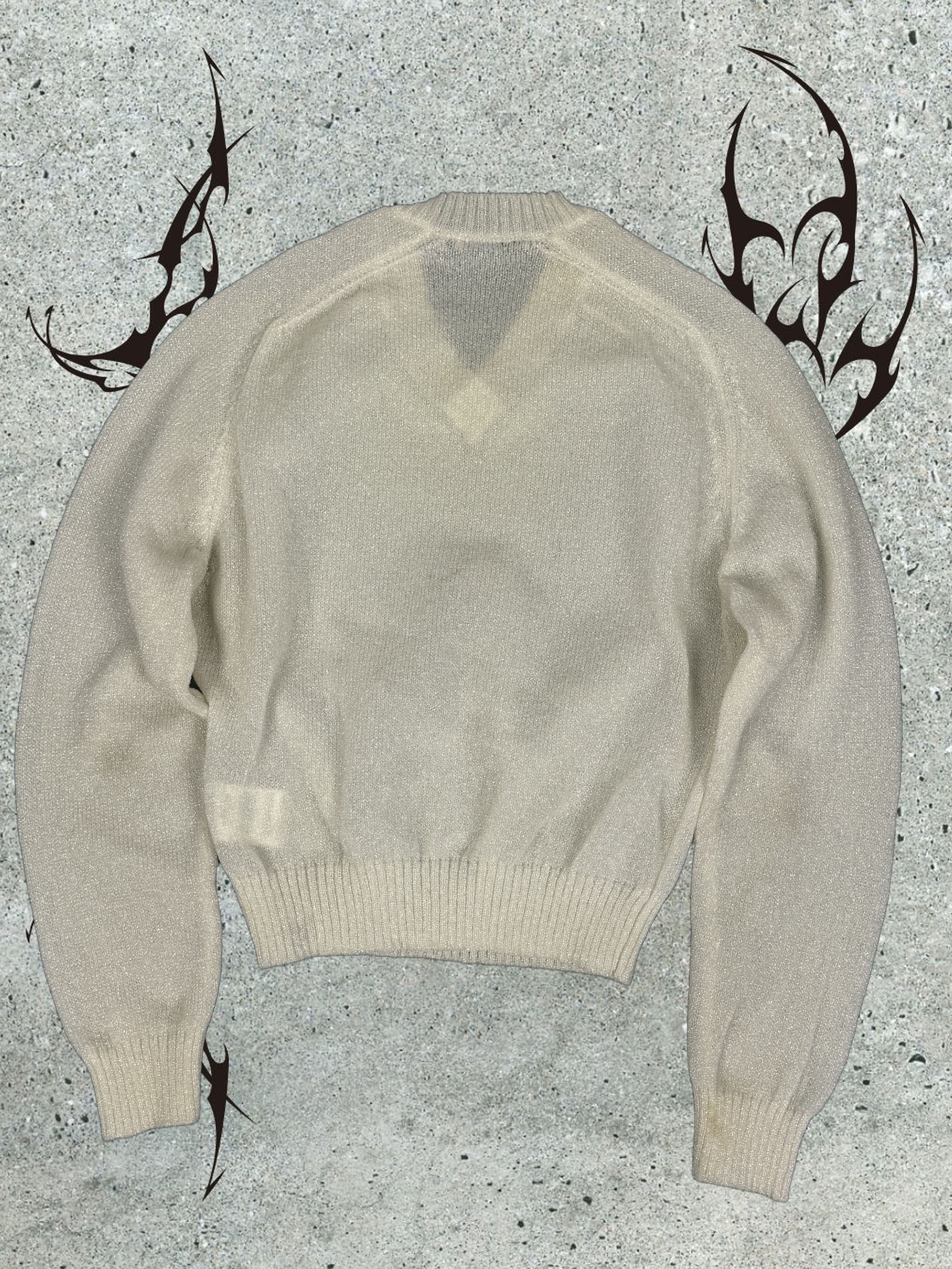 Our Legacy Our Legacy Transparent Bubble Knit v-neck sweater Size S / US 4 / IT 40 - 2 Thumbnail