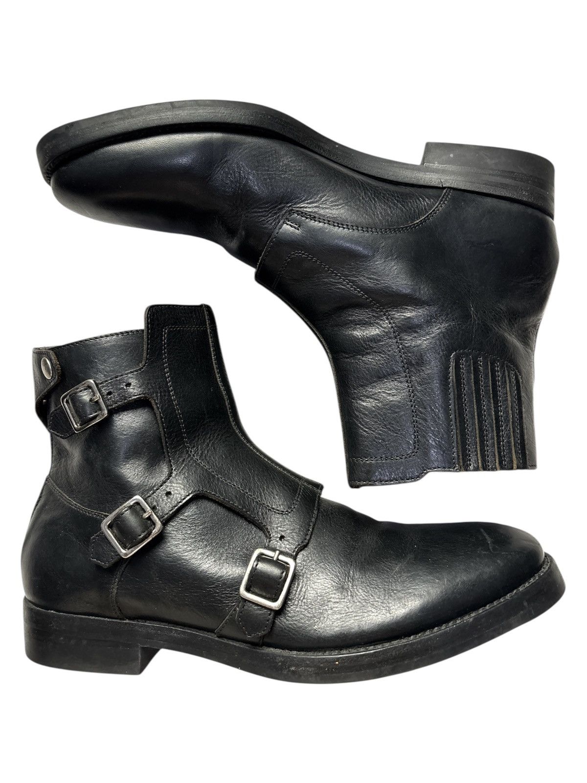 Alexander McQueen Triple Monk Strap Boots Size US 8.5 / EU 41-42 - 2 Thumbnail
