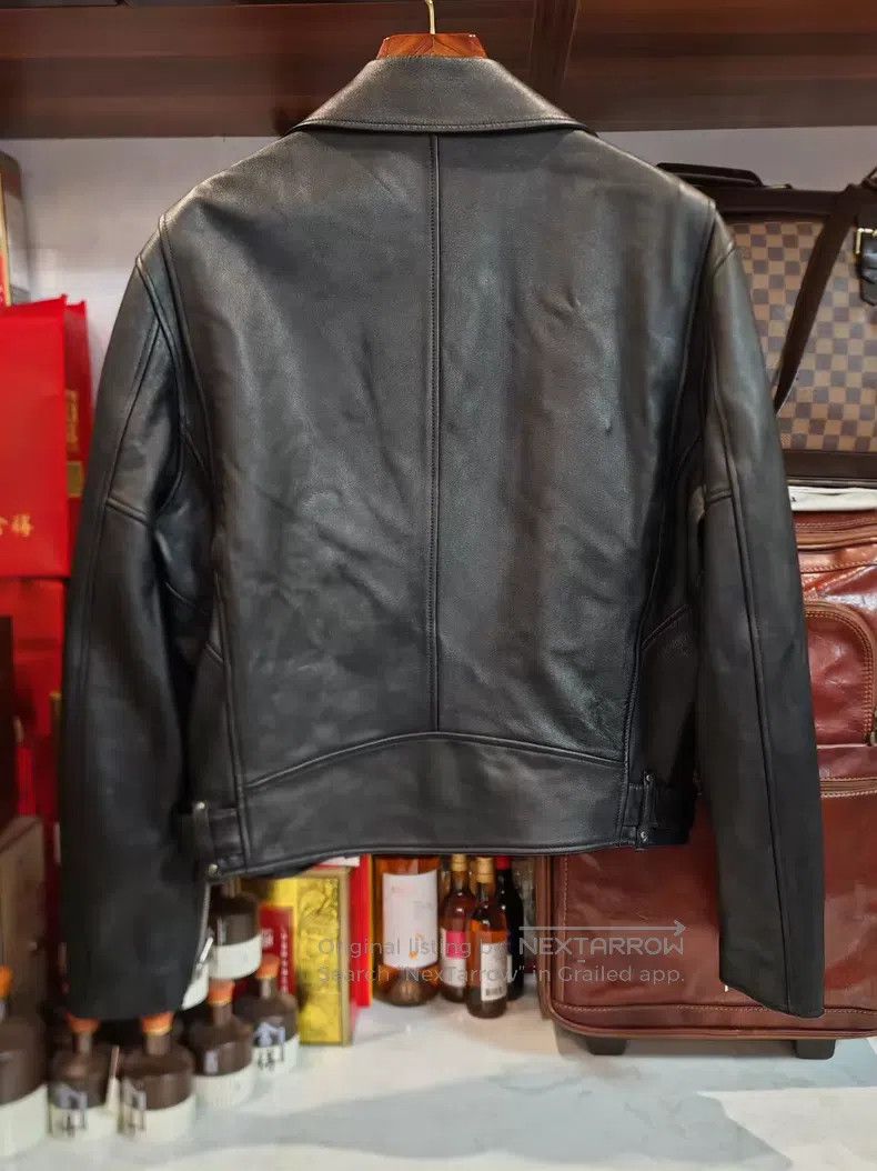 Versace Versace Heavy men's motorcycle leather jacket Size US XXL / EU 58 / 5 - 3 Thumbnail