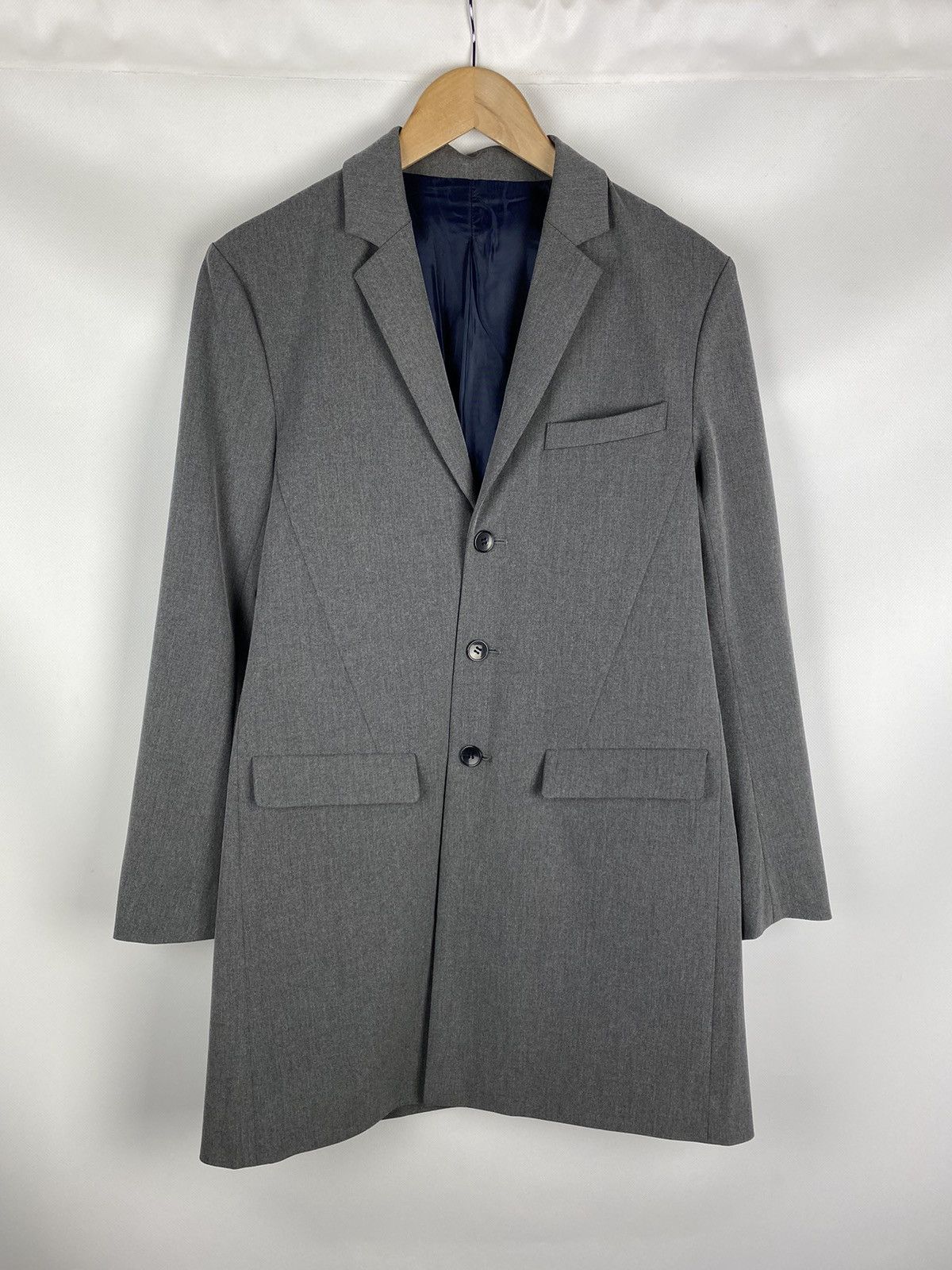 image of Studious Japan Men’S Coat Jacket Size 2 in Grey, Men's