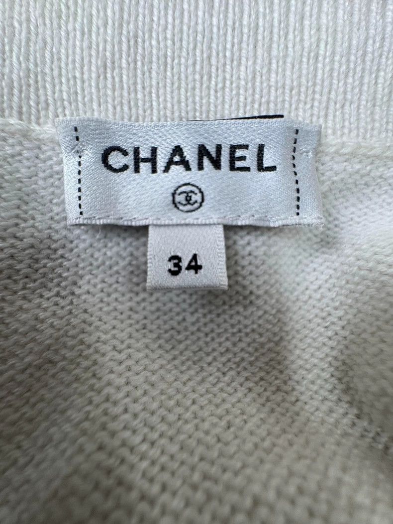 Chanel Chanel 25C yellow and white color-matched suspenders Size XXS / US 00 / IT 34 - 5 Thumbnail