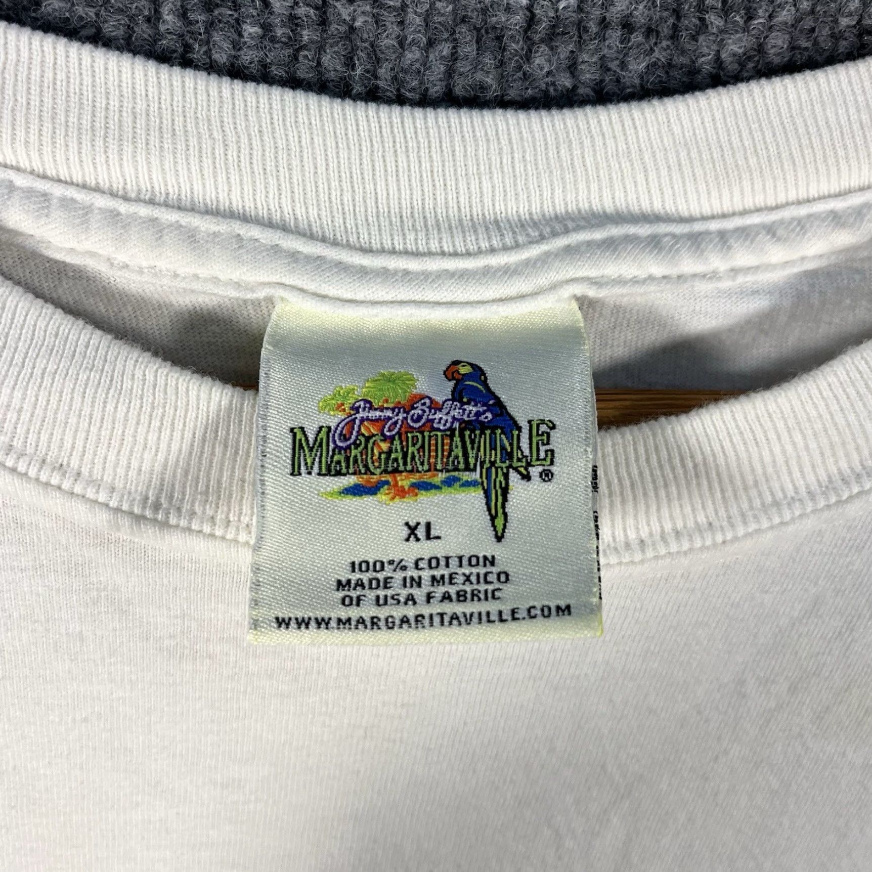 Hanes Vintage Margaritaville Jimmy Buffett T-Shirt Mens XL Parrot Las Vegas Y2K 2002 Size US XL / EU 56 / 4 - 7 Thumbnail