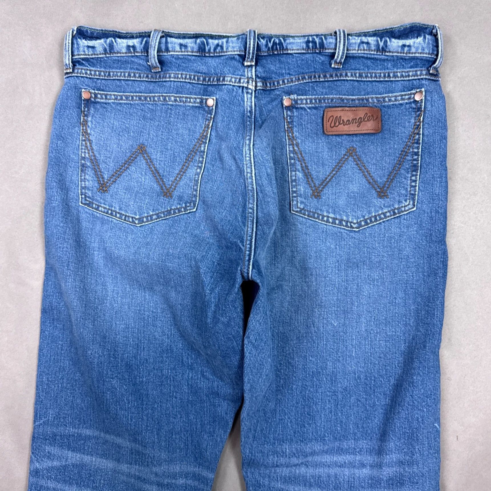 Wrangler Wrangler Jeans Mens 36x32 Blue Retro Slim Straight Western Cowboy Denim Pants Shirt? Size US 36 / EU 52 - 4 Thumbnail